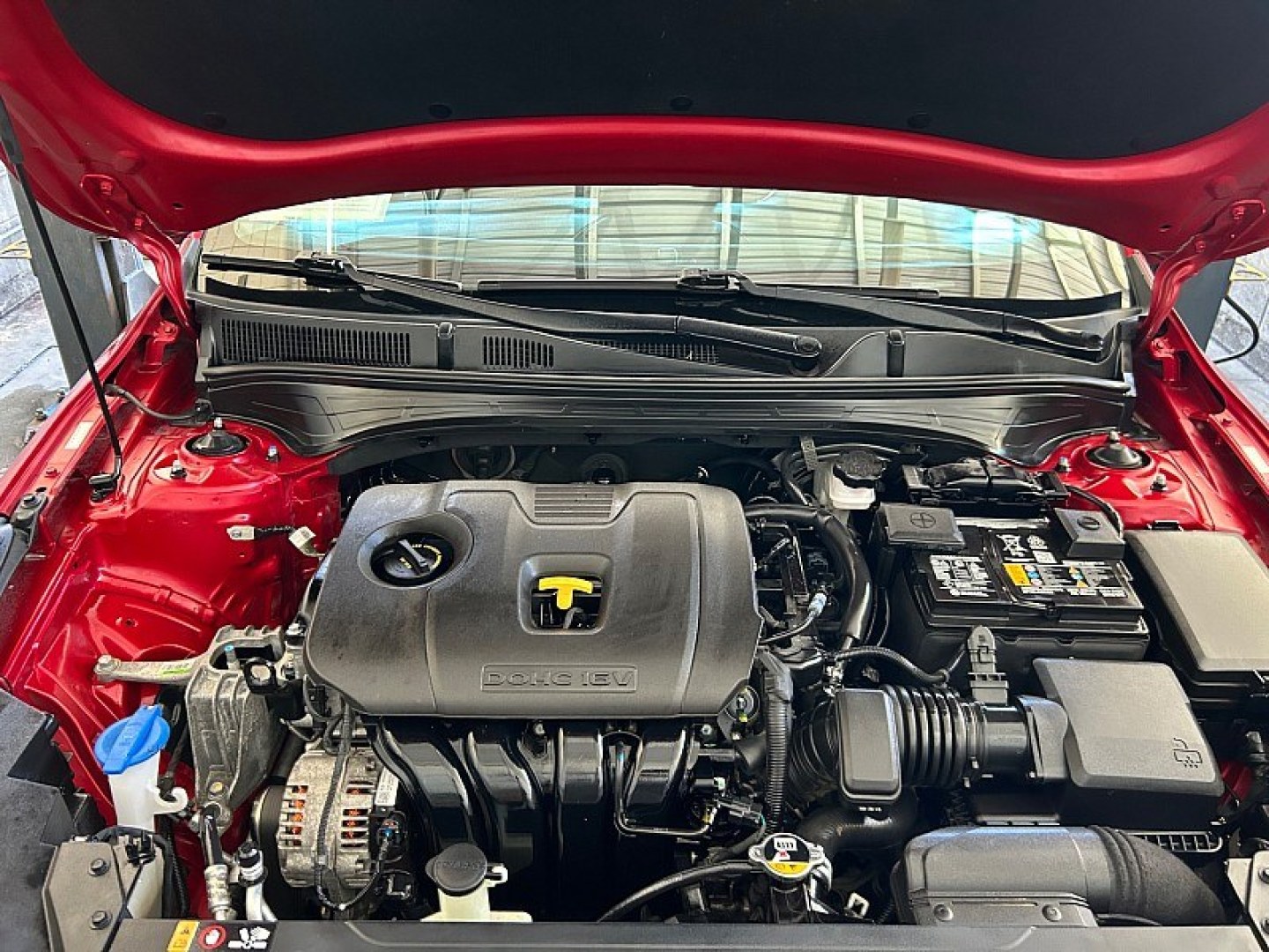 2023 Red Kia Forte (3KPF24AD6PE) with an 4-Cyl 2.0 Liter engine, Automatic IVT transmission, located at 412 Auto Vista Drive, Palmdale, 93551, (661) 945-0620, 34.592636, -118.136681- Photo#26