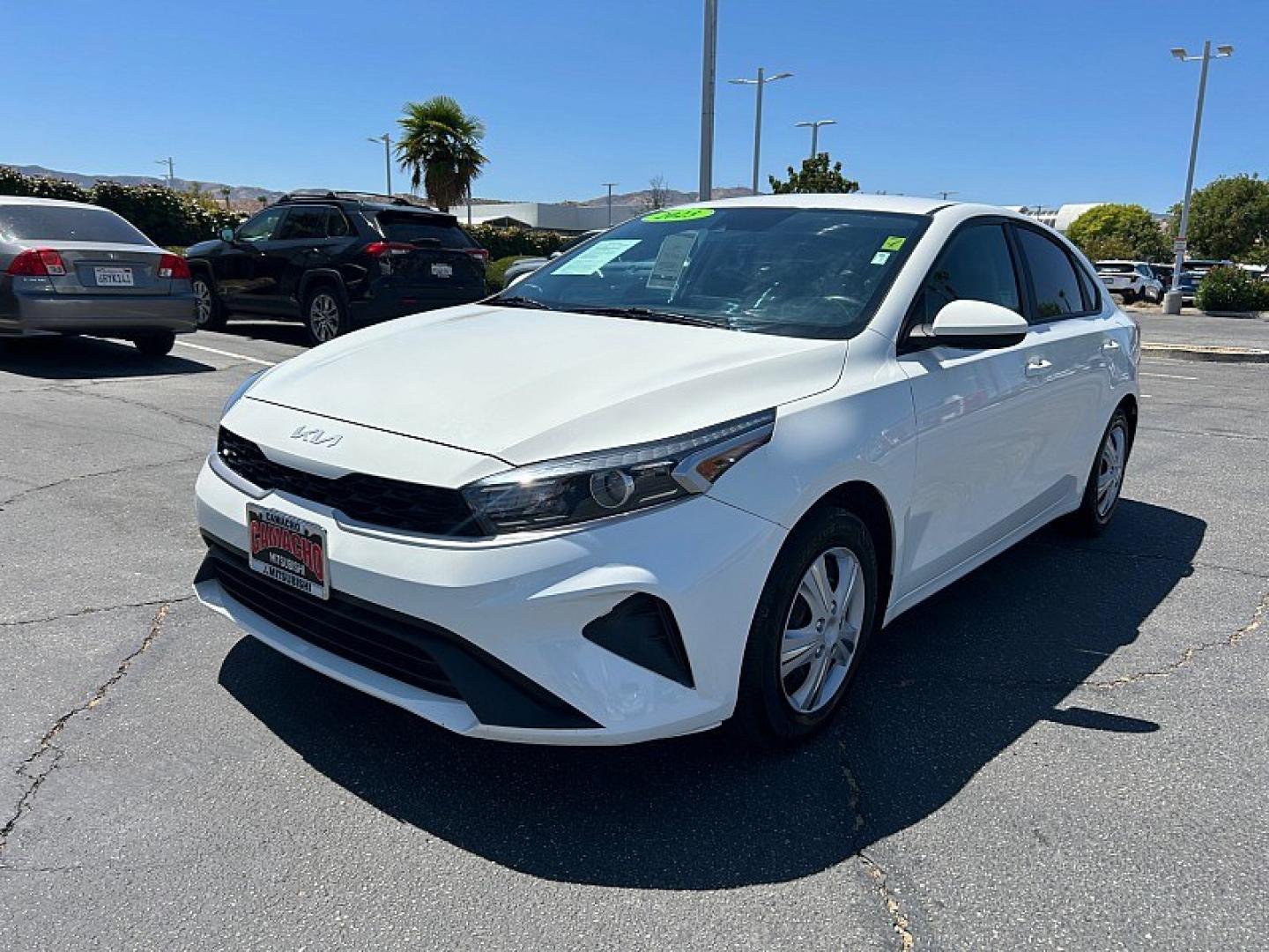 2023 White Kia Forte (3KPF24AD2PE) with an 4-Cyl 2.0 Liter engine, Automatic IVT transmission, located at 412 Auto Vista Drive, Palmdale, 93551, (661) 945-0620, 34.592636, -118.136681- Photo#2
