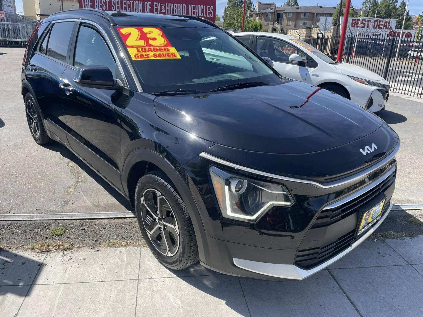 2023 Kia Niro EX (KNDCS3LF9P5) with an 1.6L L4 DOHC 16V HYBRID engine, 6A transmission, located at 744 E Miner Ave, Stockton, CA, 95202, (209) 944-5770, 37.956863, -121.282082 - PLUS TAXES AND FEES NO CHARGER AVAILABLE - Photo#0
