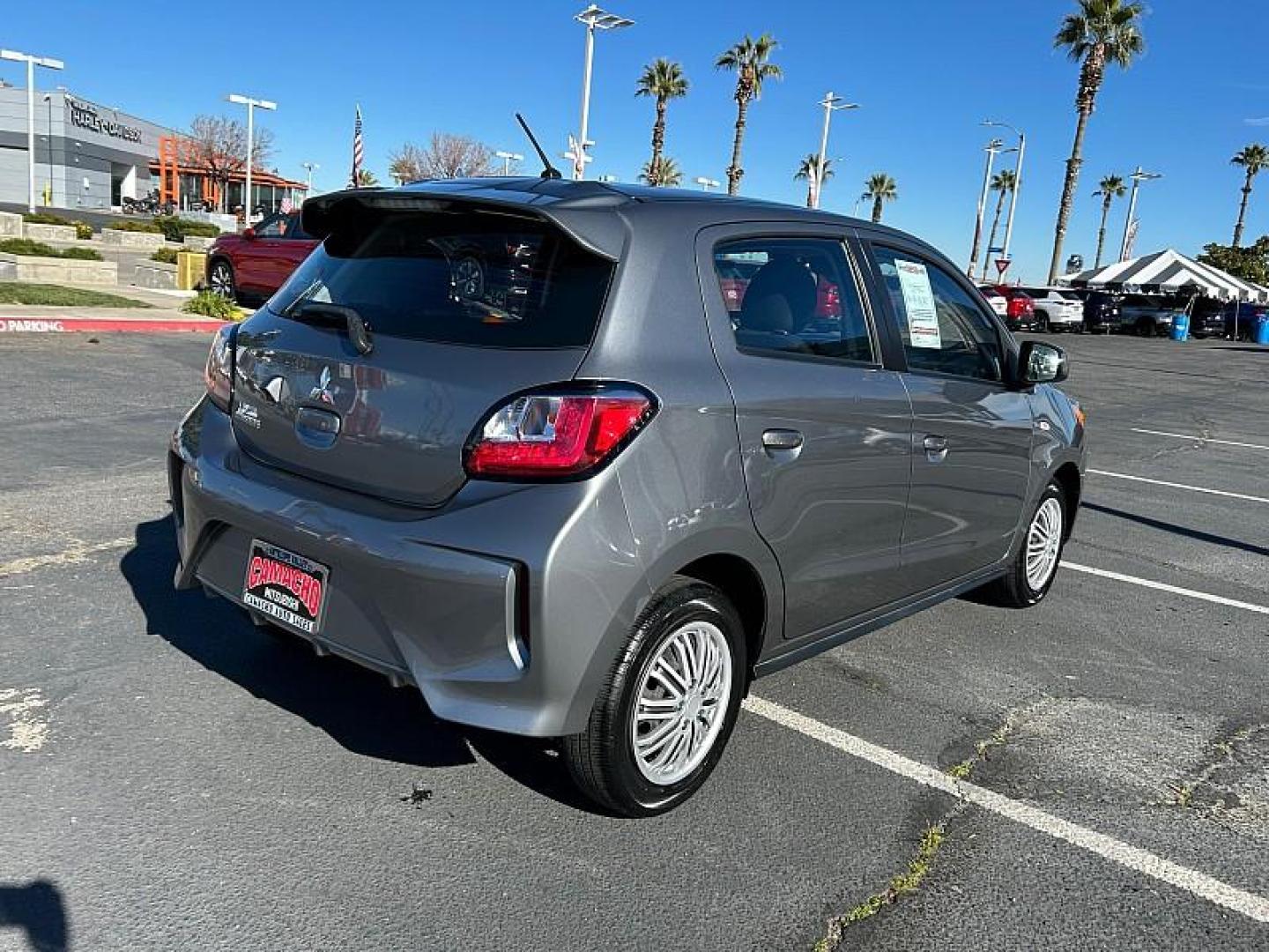 2023 GRAY Mitsubishi Mirage G4 (ML32FUFJ7PH) with an 3-Cyl 1.2 Liter engine, Automatic CVT transmission, located at 412 Auto Vista Drive, Palmdale, 93551, (661) 945-0620, 34.592636, -118.136681 - Photo#2