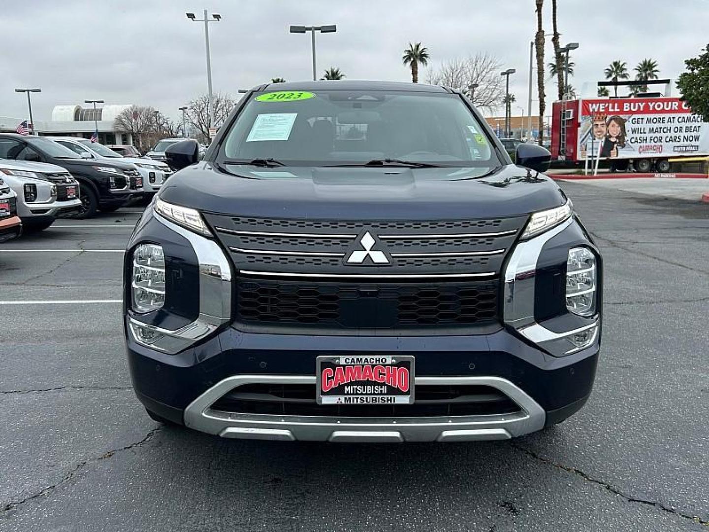 2023 BLUE Mitsubishi Outlander (JA4J4UA83PZ) with an 4-Cyl 2.5 Liter engine, Automatic CVT transmission, located at 412 Auto Vista Drive, Palmdale, 93551, (661) 945-0620, 34.592636, -118.136681 - Photo#2