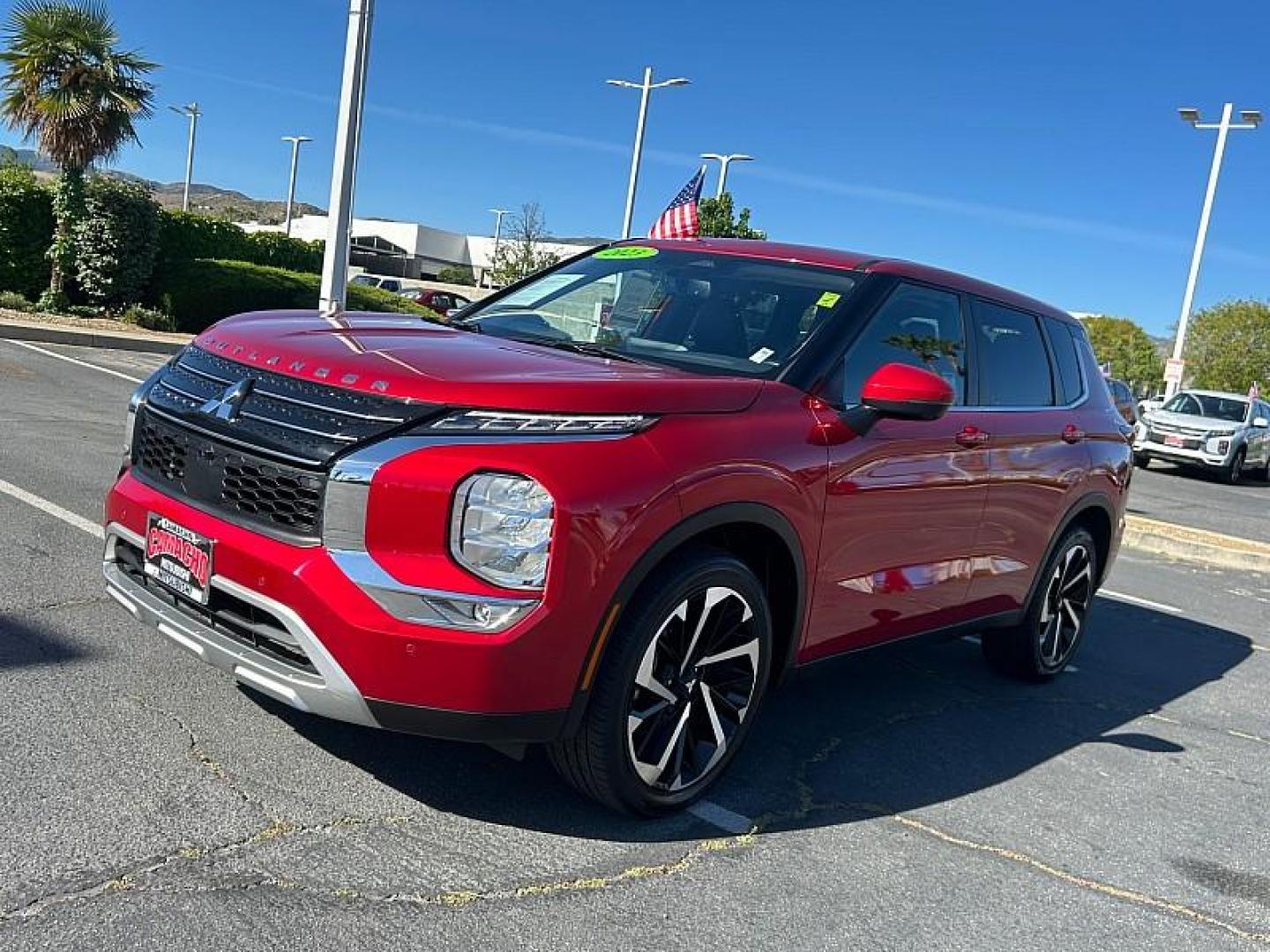 2023 RED Mitsubishi Outlander (JA4J3UA82PZ) with an 4-Cyl 2.5 Liter engine, Automatic CVT transmission, located at 412 Auto Vista Drive, Palmdale, 93551, (661) 945-0620, 34.592636, -118.136681- Photo#2