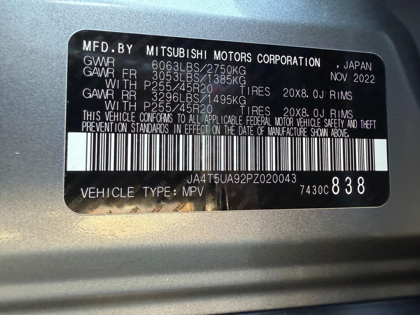 2023 Mitsubishi Outlander PHEV SE (JA4T5UA92PZ) with an 2.0L L4 DOHC 16V HYBRID engine, 1A transmission, located at 744 E Miner Ave, Stockton, CA, 95202, (209) 944-5770, 37.956863, -121.282082- Photo#13