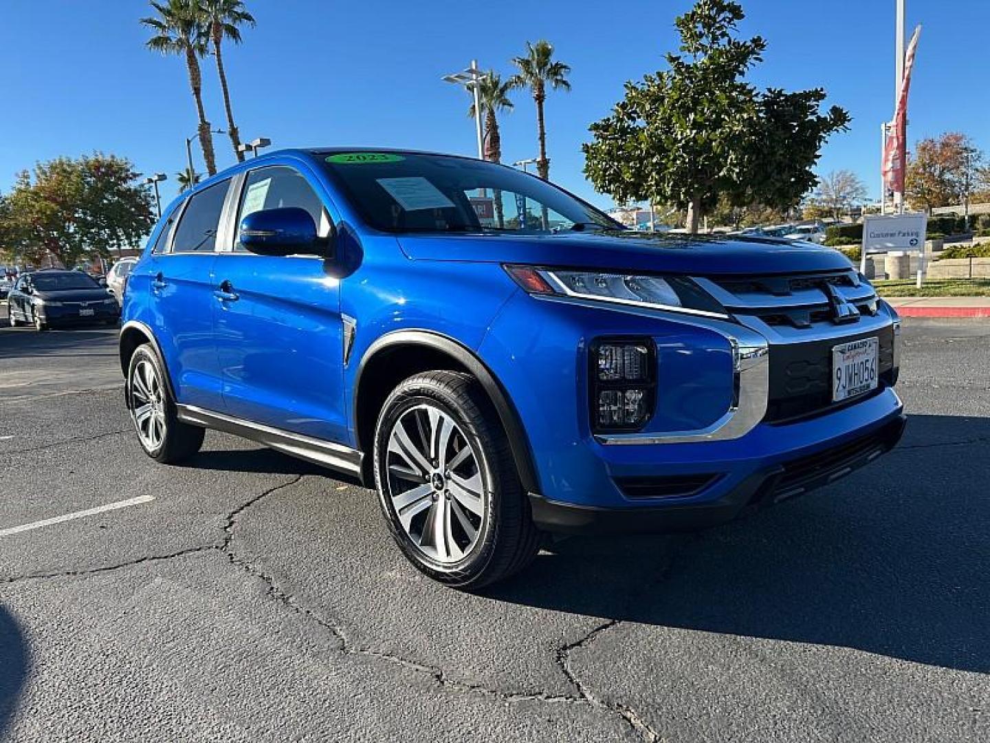 2023 BLUE Mitsubishi Outlander Sport (JA4ARUAU3PU) with an 4-Cyl 2.0 Liter engine, Automatic CVT transmission, located at 412 Auto Vista Drive, Palmdale, 93551, (661) 945-0620, 34.592636, -118.136681 - Photo#0