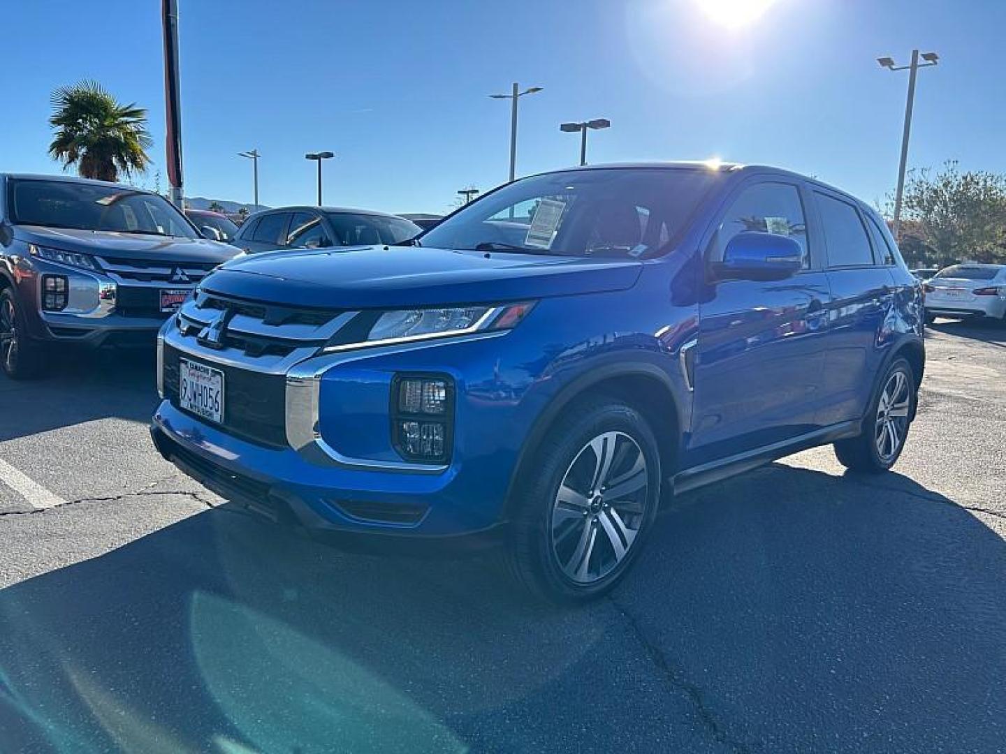2023 BLUE Mitsubishi Outlander Sport (JA4ARUAU3PU) with an 4-Cyl 2.0 Liter engine, Automatic CVT transmission, located at 412 Auto Vista Drive, Palmdale, 93551, (661) 945-0620, 34.592636, -118.136681 - Photo#4