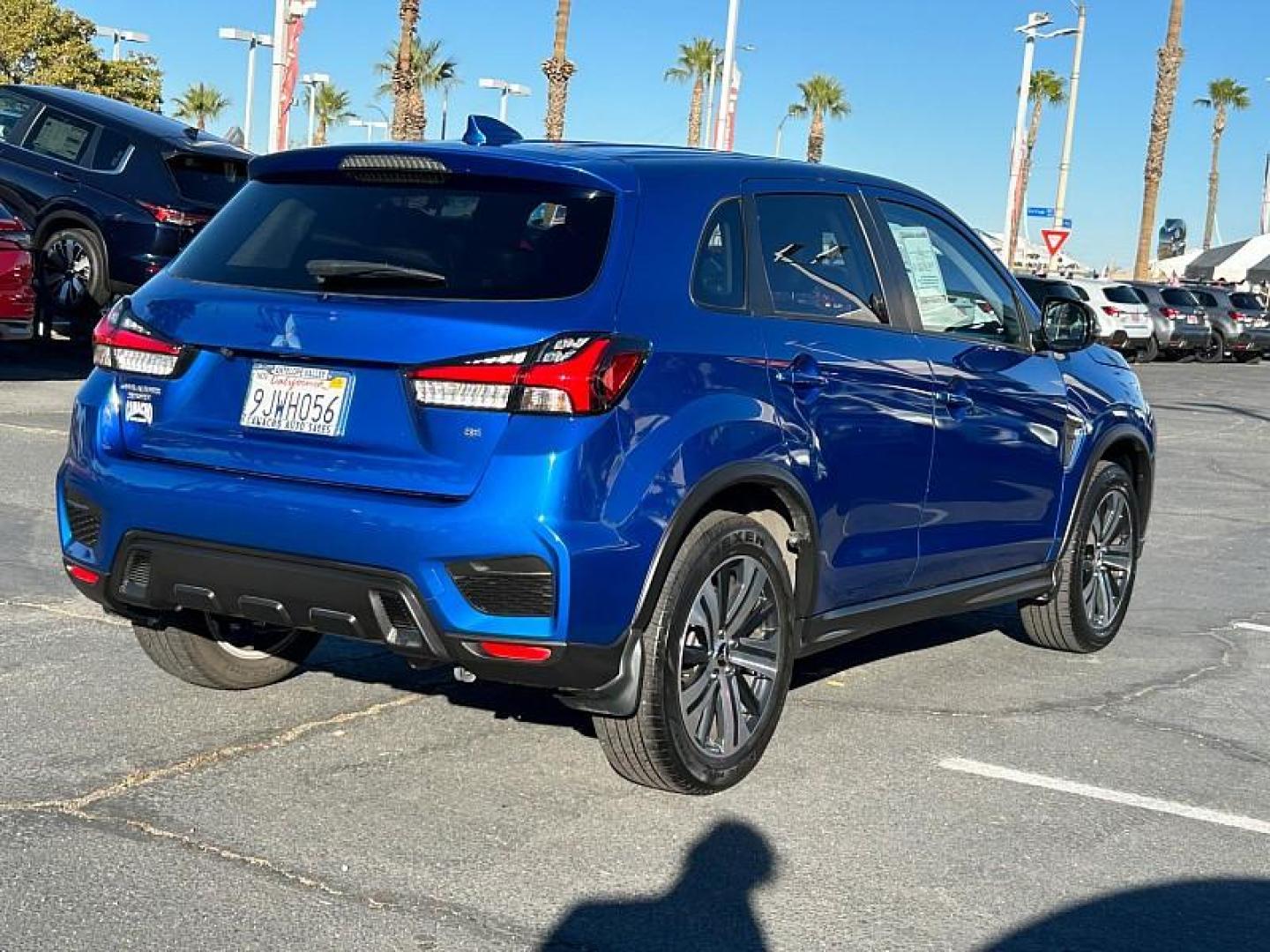 2023 BLUE Mitsubishi Outlander Sport (JA4ARUAU3PU) with an 4-Cyl 2.0 Liter engine, Automatic CVT transmission, located at 412 Auto Vista Drive, Palmdale, 93551, (661) 945-0620, 34.592636, -118.136681 - Photo#10
