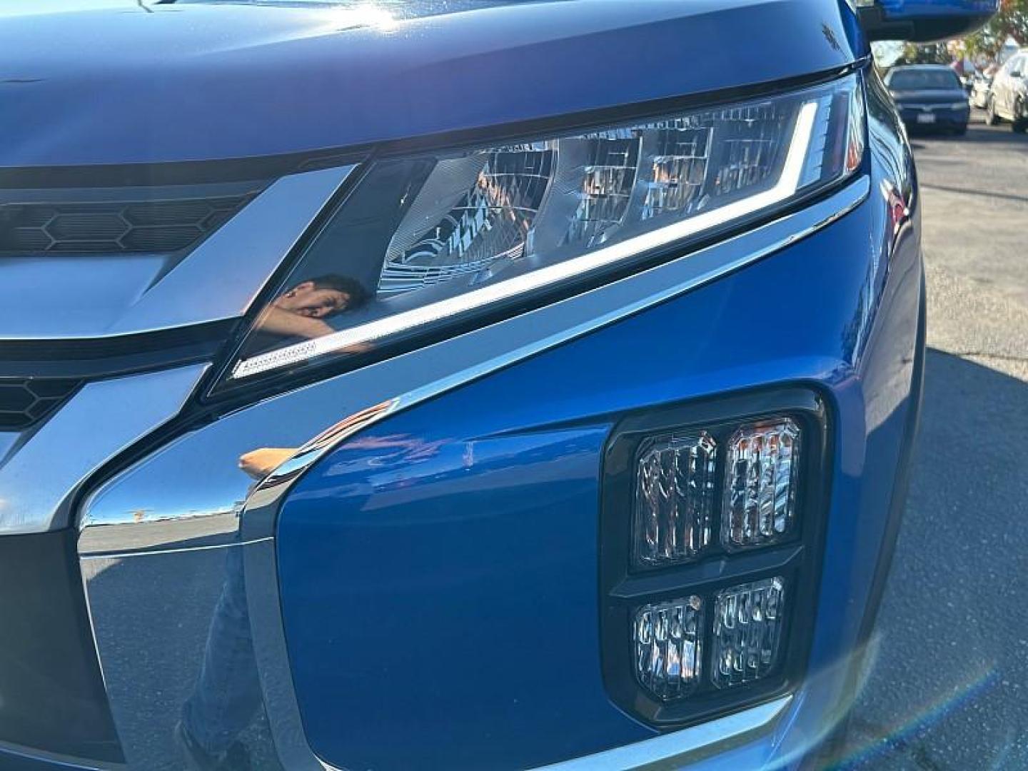 2023 BLUE Mitsubishi Outlander Sport (JA4ARUAU3PU) with an 4-Cyl 2.0 Liter engine, Automatic CVT transmission, located at 412 Auto Vista Drive, Palmdale, 93551, (661) 945-0620, 34.592636, -118.136681 - Photo#18