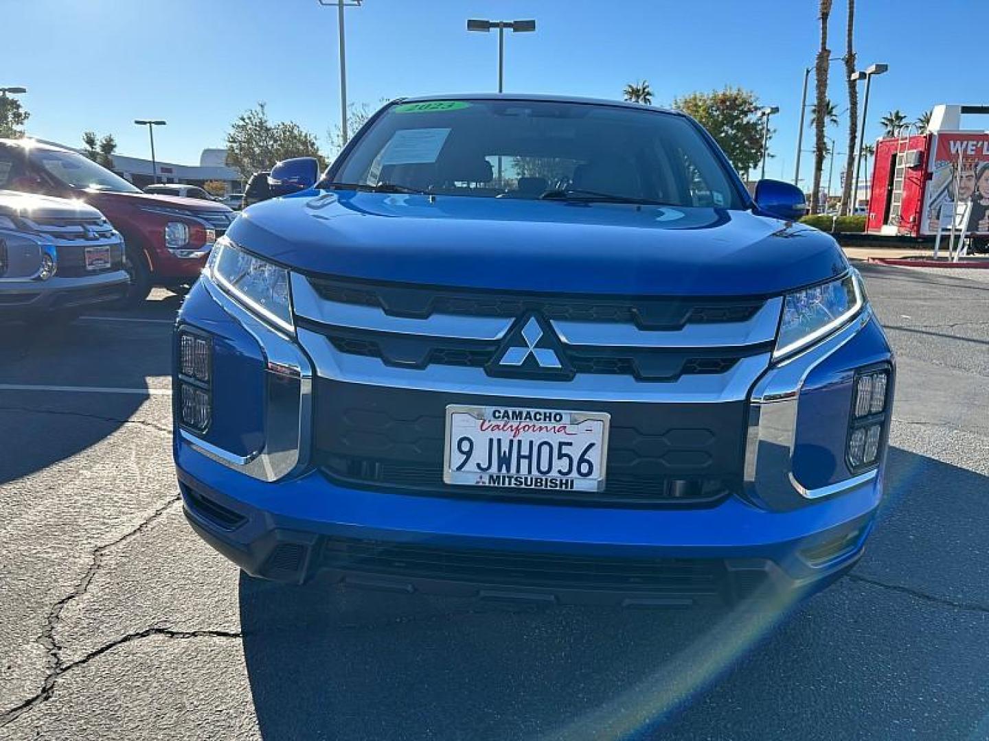 2023 BLUE Mitsubishi Outlander Sport (JA4ARUAU3PU) with an 4-Cyl 2.0 Liter engine, Automatic CVT transmission, located at 412 Auto Vista Drive, Palmdale, 93551, (661) 945-0620, 34.592636, -118.136681 - Photo#3