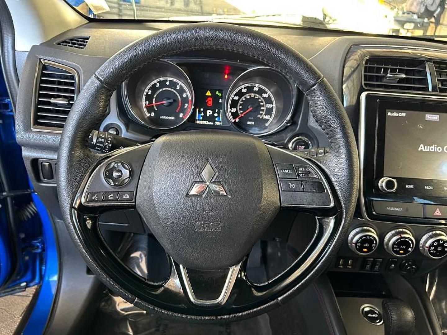 2023 BLUE Mitsubishi Outlander Sport (JA4ARUAU3PU) with an 4-Cyl 2.0 Liter engine, Automatic CVT transmission, located at 412 Auto Vista Drive, Palmdale, 93551, (661) 945-0620, 34.592636, -118.136681 - Photo#41