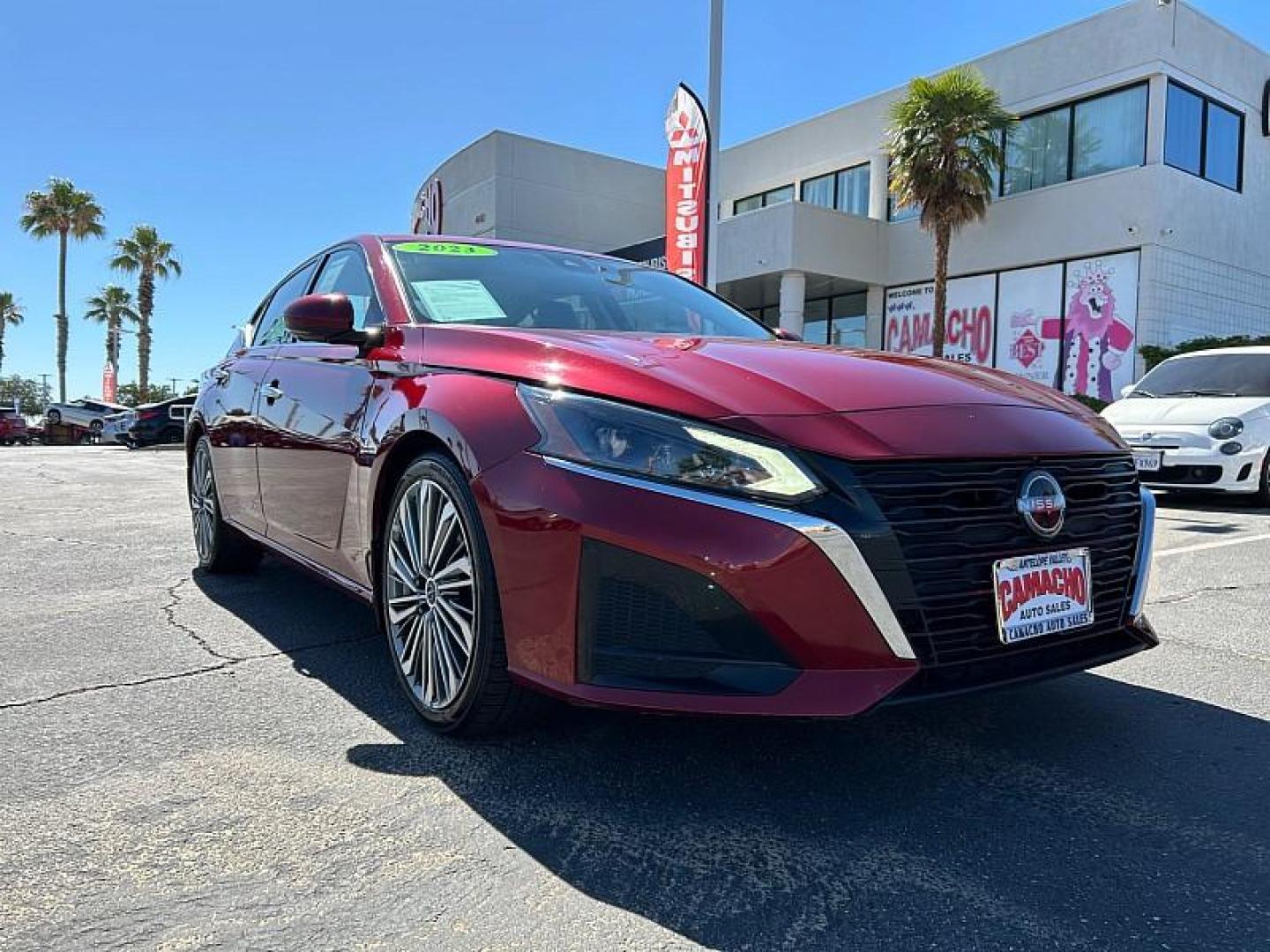 2023 RED Nissan Altima (1N4BL4EV4PN) with an 4-Cyl 2.5 Liter engine, Automatic Xtronic CVT transmission, located at 412 Auto Vista Drive, Palmdale, 93551, (661) 945-0620, 34.592636, -118.136681 - Photo#0