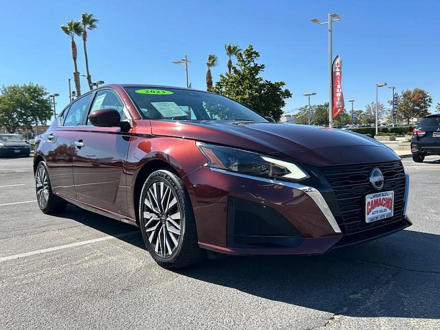 2023 RED Nissan Altima (1N4BL4DV5PN) with an 4-Cyl 2.5 Liter engine, Automatic Xtronic CVT transmission, located at 412 Auto Vista Drive, Palmdale, 93551, (661) 945-0620, 34.592636, -118.136681 - Photo#0