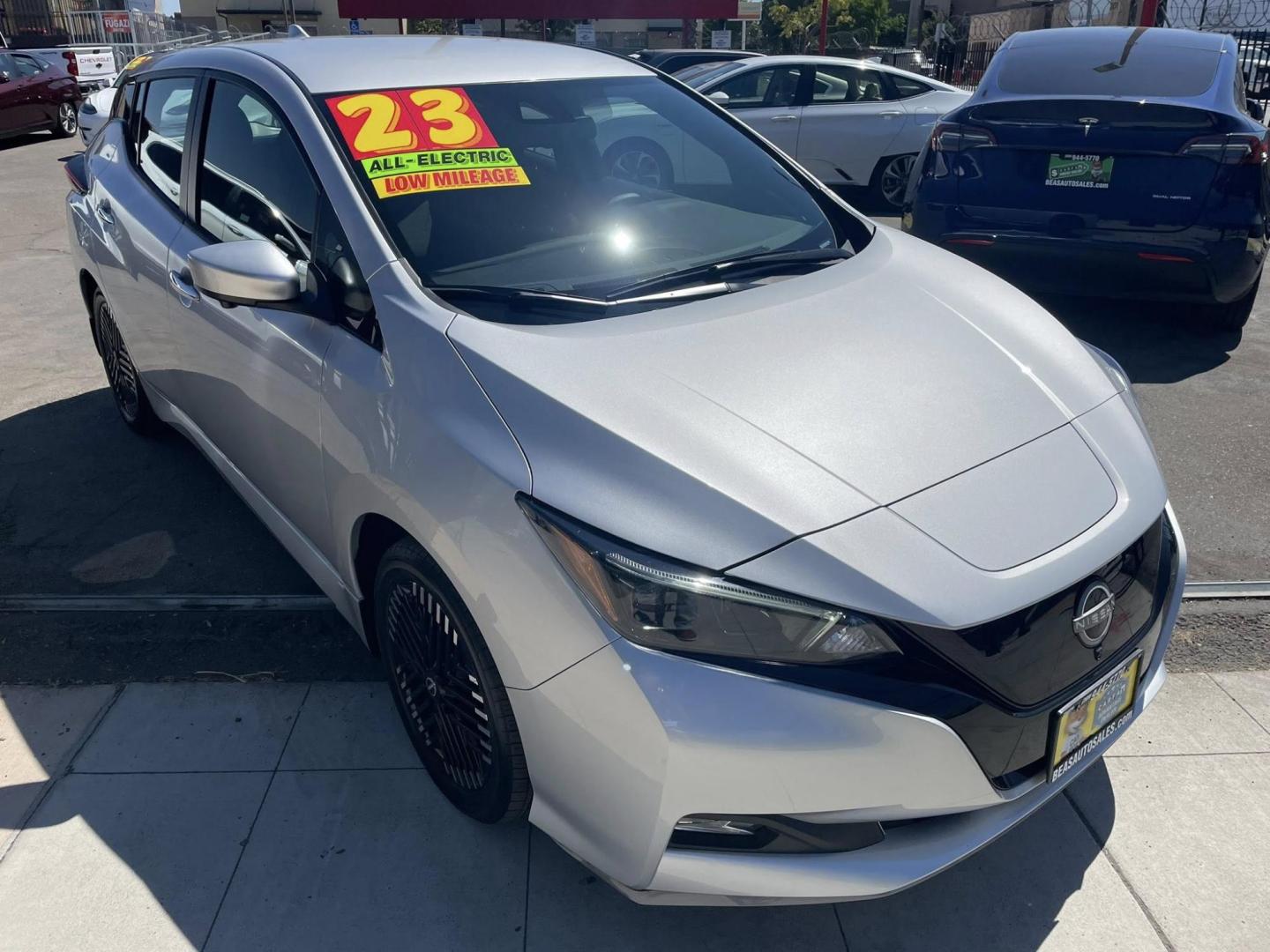 2023 Nissan LEAF SV (1N4CZ1CV6PC) with an ELECTRIC engine, CVT transmission, located at 744 E Miner Ave, Stockton, CA, 95202, (209) 944-5770, 37.956863, -121.282082 - PLUS TAXES AND FEES NO CHARGER AVAILABLE - Photo#1