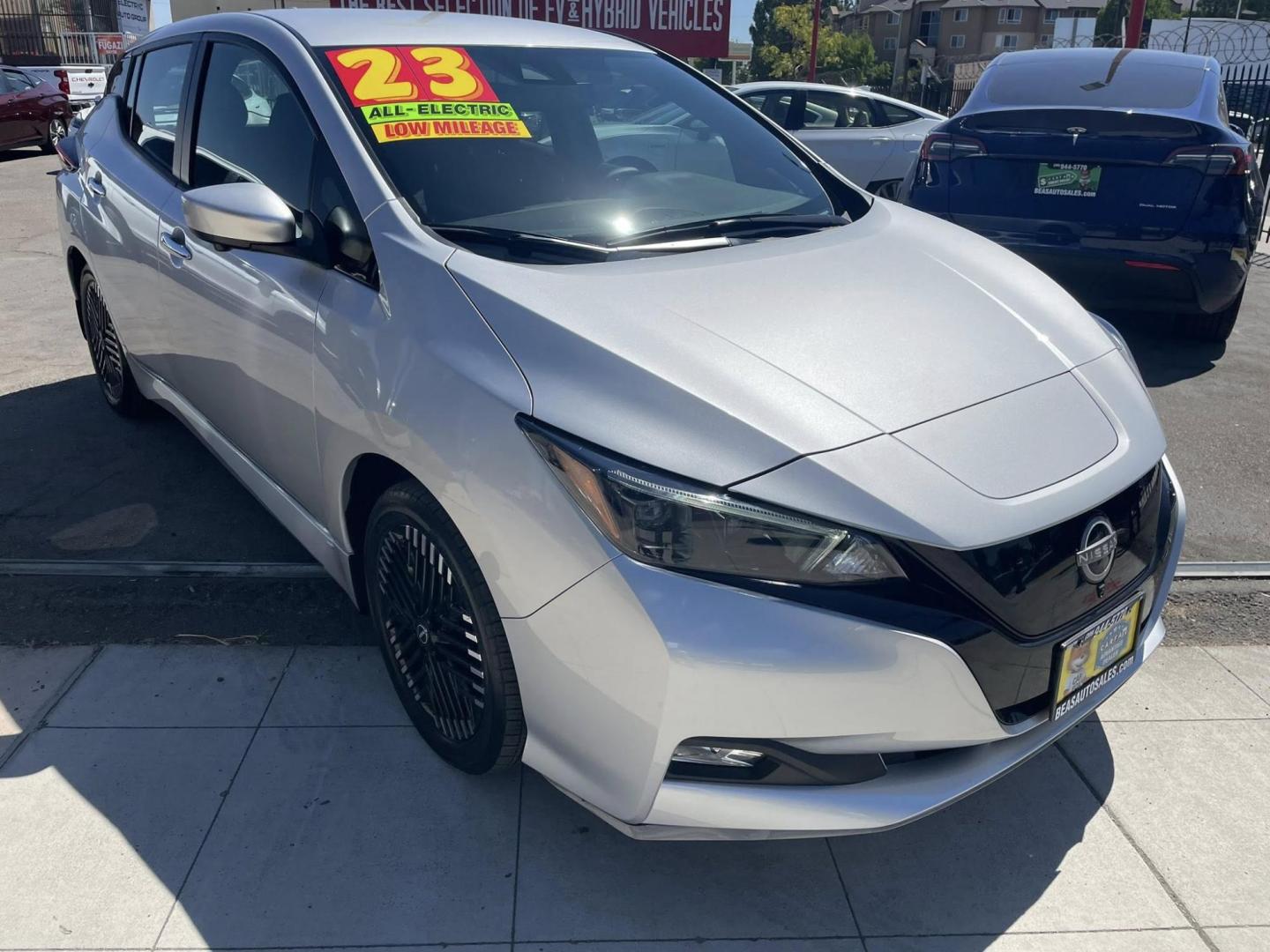 2023 Nissan LEAF SV (1N4CZ1CV6PC) with an ELECTRIC engine, CVT transmission, located at 744 E Miner Ave, Stockton, CA, 95202, (209) 944-5770, 37.956863, -121.282082 - PLUS TAXES AND FEES NO CHARGER AVAILABLE - Photo#0