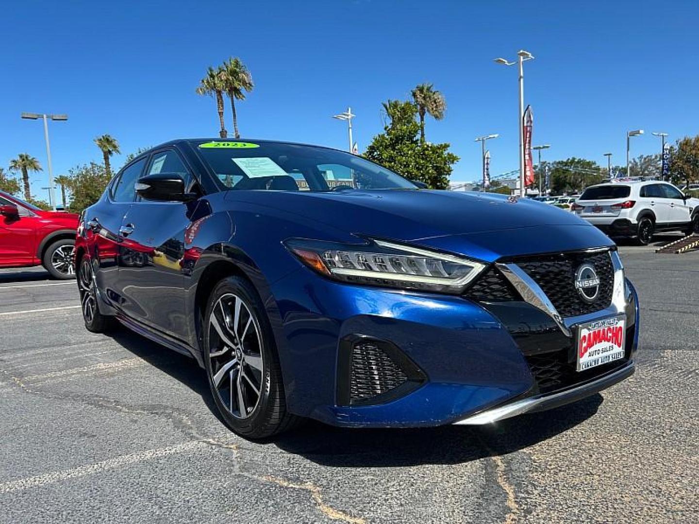 2023 BLUE Nissan Maxima (1N4AA6CV1PC) with an V6 3.5 Liter engine, Automatic Xtronic CVT transmission, located at 412 Auto Vista Drive, Palmdale, 93551, (661) 945-0620, 34.592636, -118.136681 - Photo#0