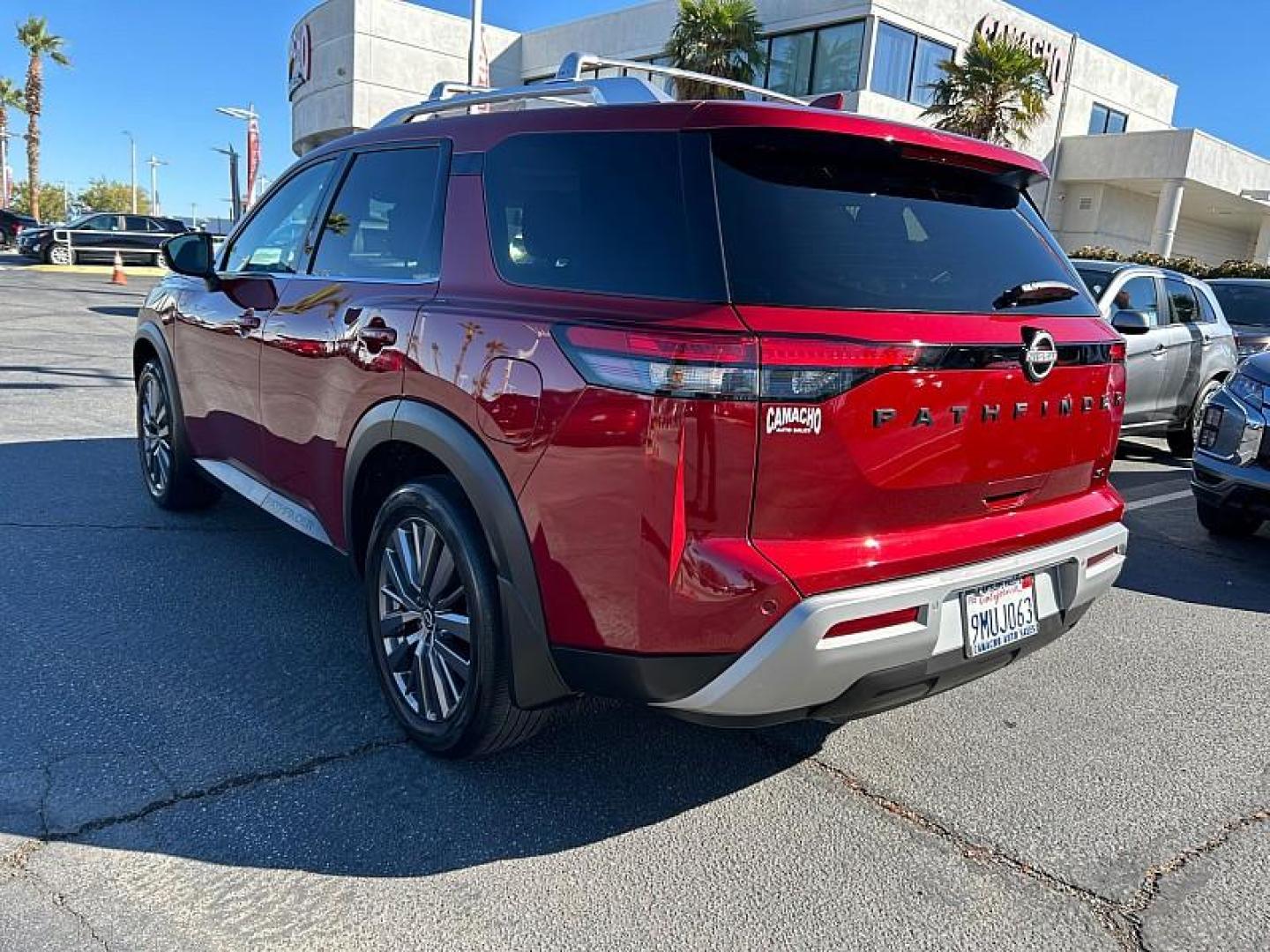 2023 BURGUNDY Nissan Pathfinder (5N1DR3CB8PC) with an V6 3.5 Liter engine, Automatic 9-Spd transmission, located at 412 Auto Vista Drive, Palmdale, 93551, (661) 945-0620, 34.592636, -118.136681 - Photo#12