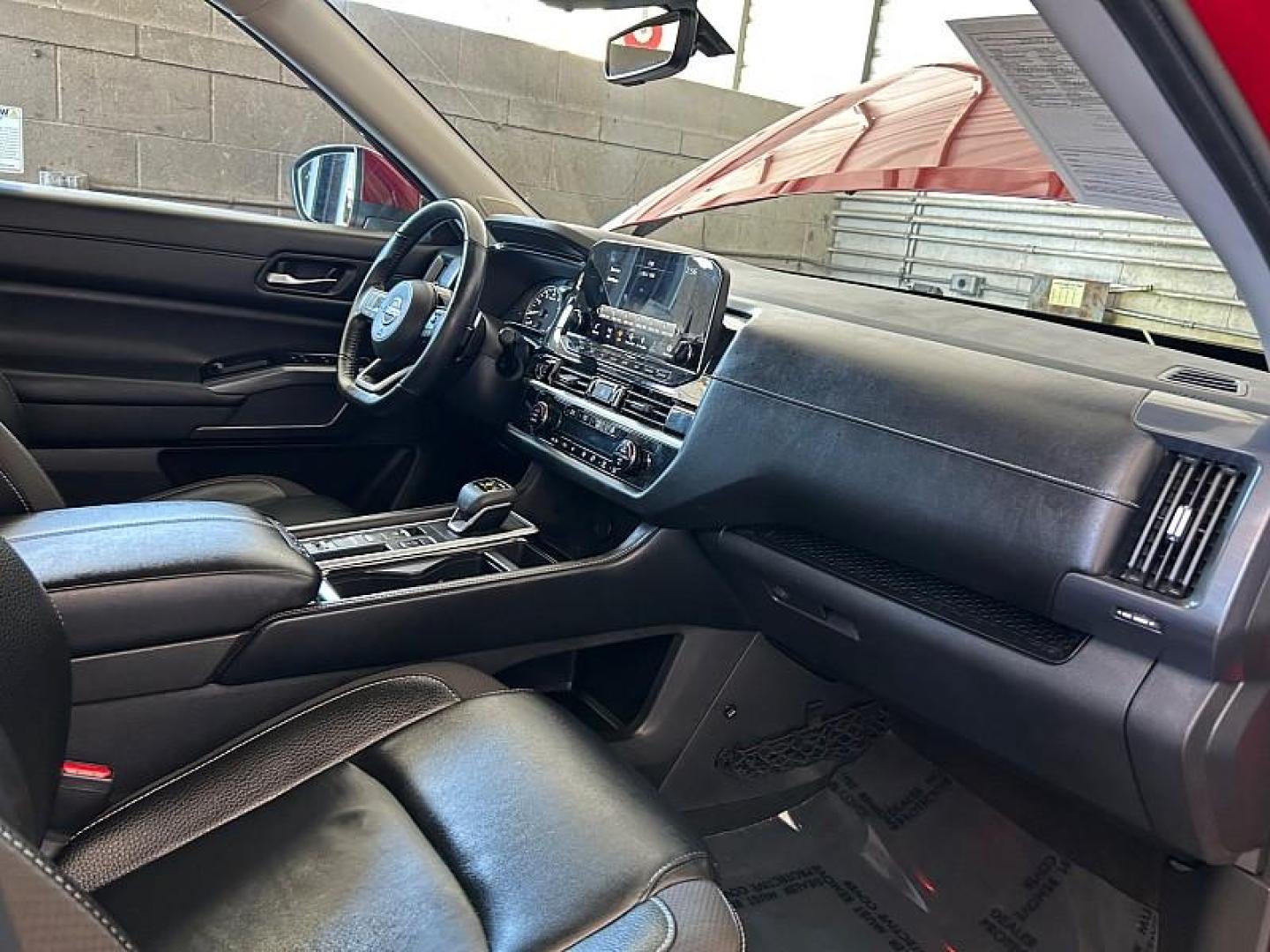 2023 BURGUNDY Nissan Pathfinder (5N1DR3CB8PC) with an V6 3.5 Liter engine, Automatic 9-Spd transmission, located at 412 Auto Vista Drive, Palmdale, 93551, (661) 945-0620, 34.592636, -118.136681 - Photo#27