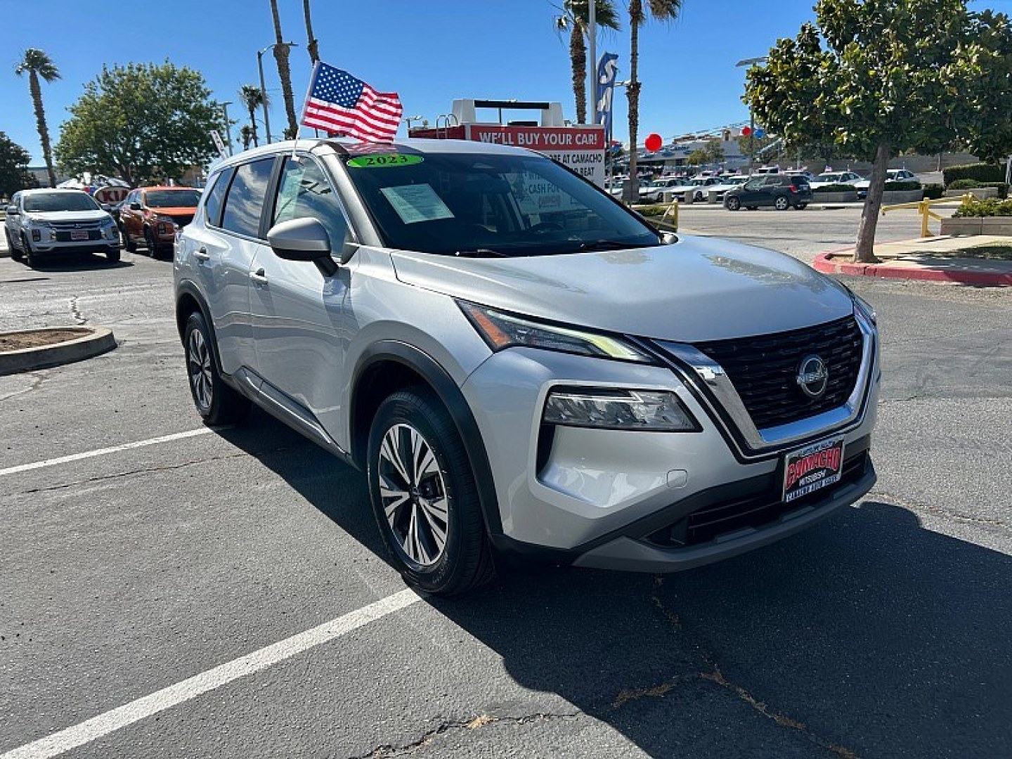 2023 Silver Nissan Rogue (5N1BT3BA4PC) with an 3-Cyl Turbo 1.5 Liter engine, Automatic CVT w/Xtronic transmission, located at 412 Auto Vista Drive, Palmdale, 93551, (661) 945-0620, 34.592636, -118.136681- Photo#0