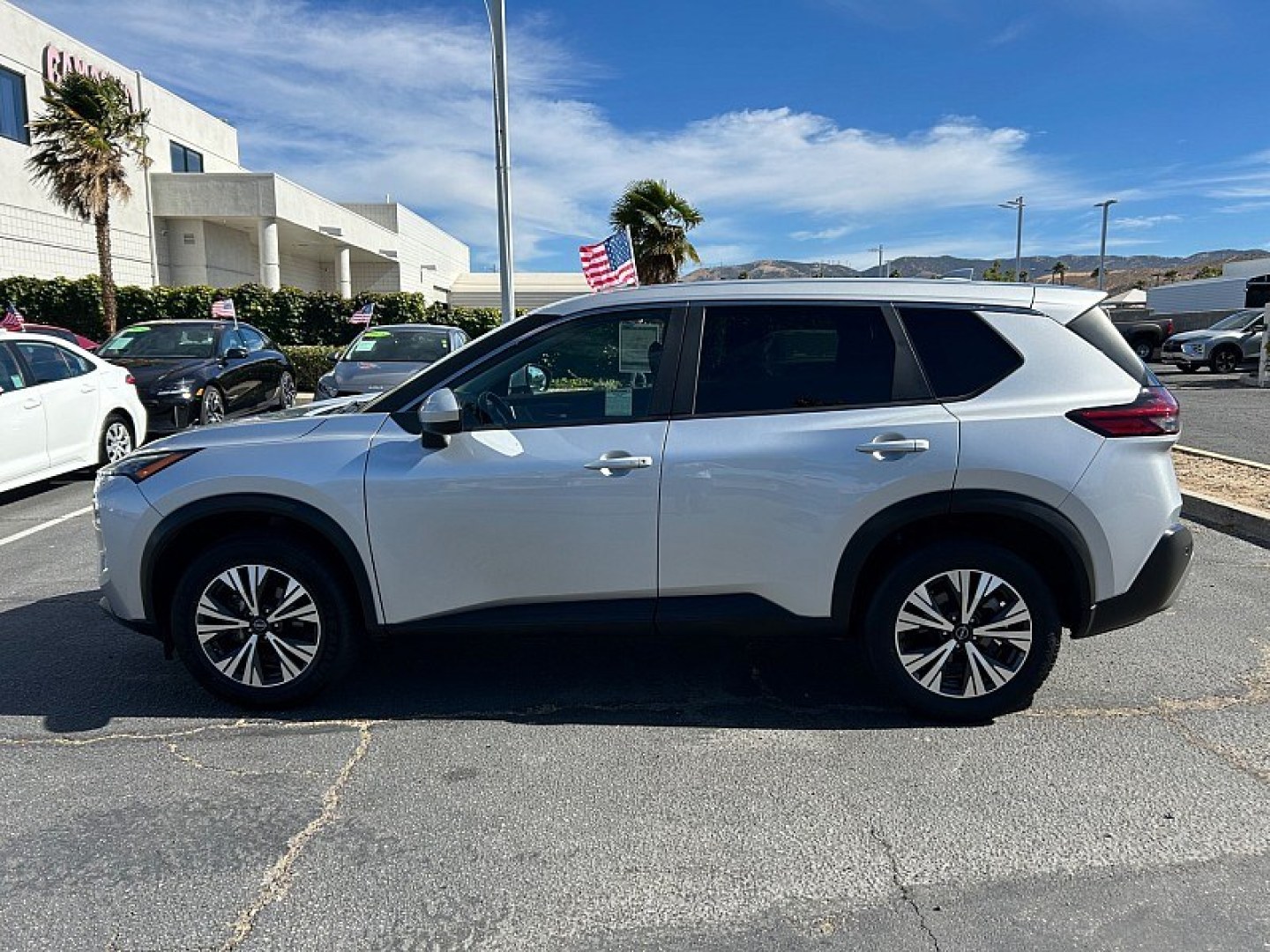 2023 Silver Nissan Rogue (5N1BT3BA4PC) with an 3-Cyl Turbo 1.5 Liter engine, Automatic CVT w/Xtronic transmission, located at 412 Auto Vista Drive, Palmdale, 93551, (661) 945-0620, 34.592636, -118.136681- Photo#2