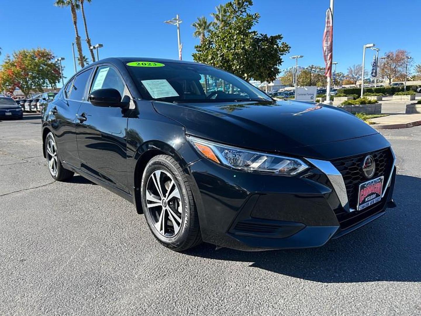 2023 BLACK Nissan Sentra (3N1AB8CV7PY) with an 4-Cyl 2.0 Liter engine, Automatic CVT w/Xtronic transmission, located at 412 Auto Vista Drive, Palmdale, 93551, (661) 945-0620, 34.592636, -118.136681 - Photo#0