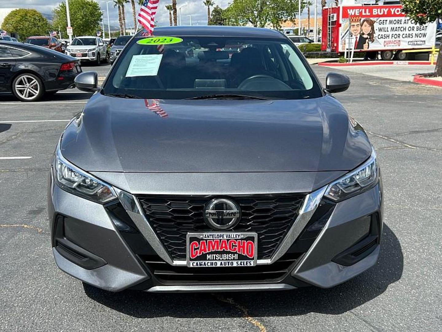 2023 GRAY Nissan Sentra (3N1AB8CV8PY) with an 4-Cyl 2.0 Liter engine, Automatic CVT w/Xtronic transmission, located at 412 Auto Vista Drive, Palmdale, 93551, (661) 945-0620, 34.592636, -118.136681 - Photo#2