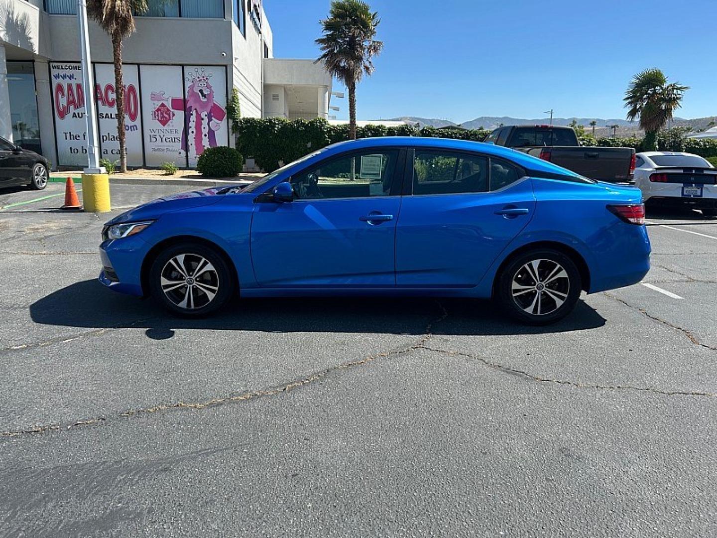 2023 BLUE Nissan Sentra (3N1AB8CV3PY) with an 4-Cyl 2.0 Liter engine, Automatic CVT w/Xtronic transmission, located at 412 Auto Vista Drive, Palmdale, 93551, (661) 945-0620, 34.592636, -118.136681 - Photo#4
