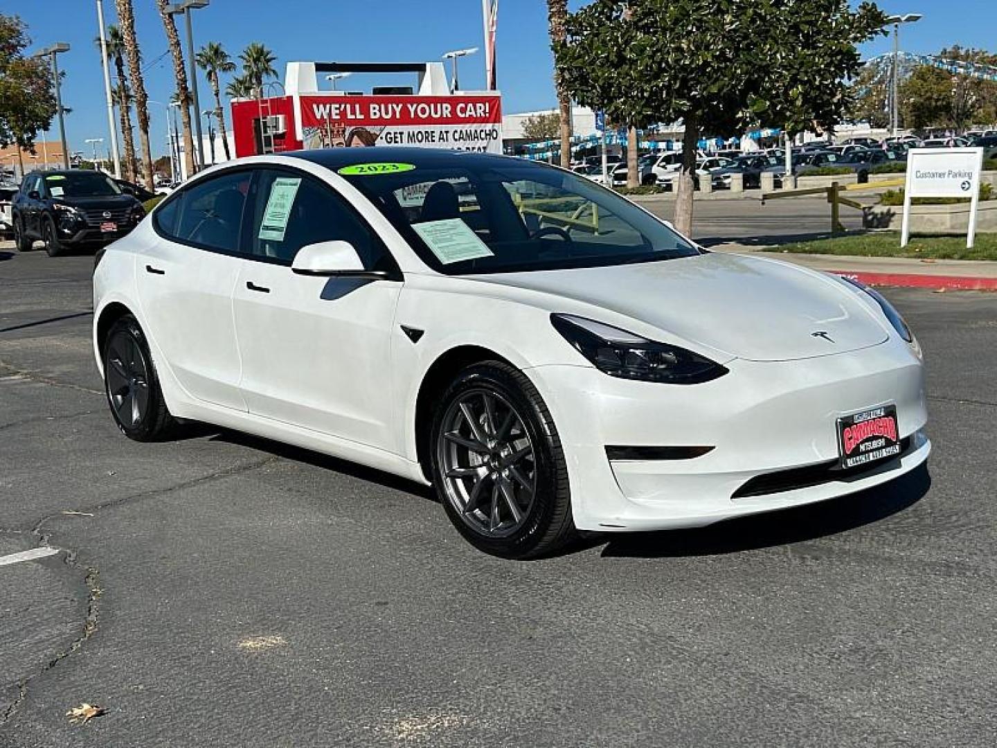 2023 WHITE Tesla Model 3 (5YJ3E1EA5PF) with an AC Electric Motor engine, Single-Speed Fixed Gear transmission, located at 412 Auto Vista Drive, Palmdale, 93551, (661) 945-0620, 34.592636, -118.136681 - Photo#0