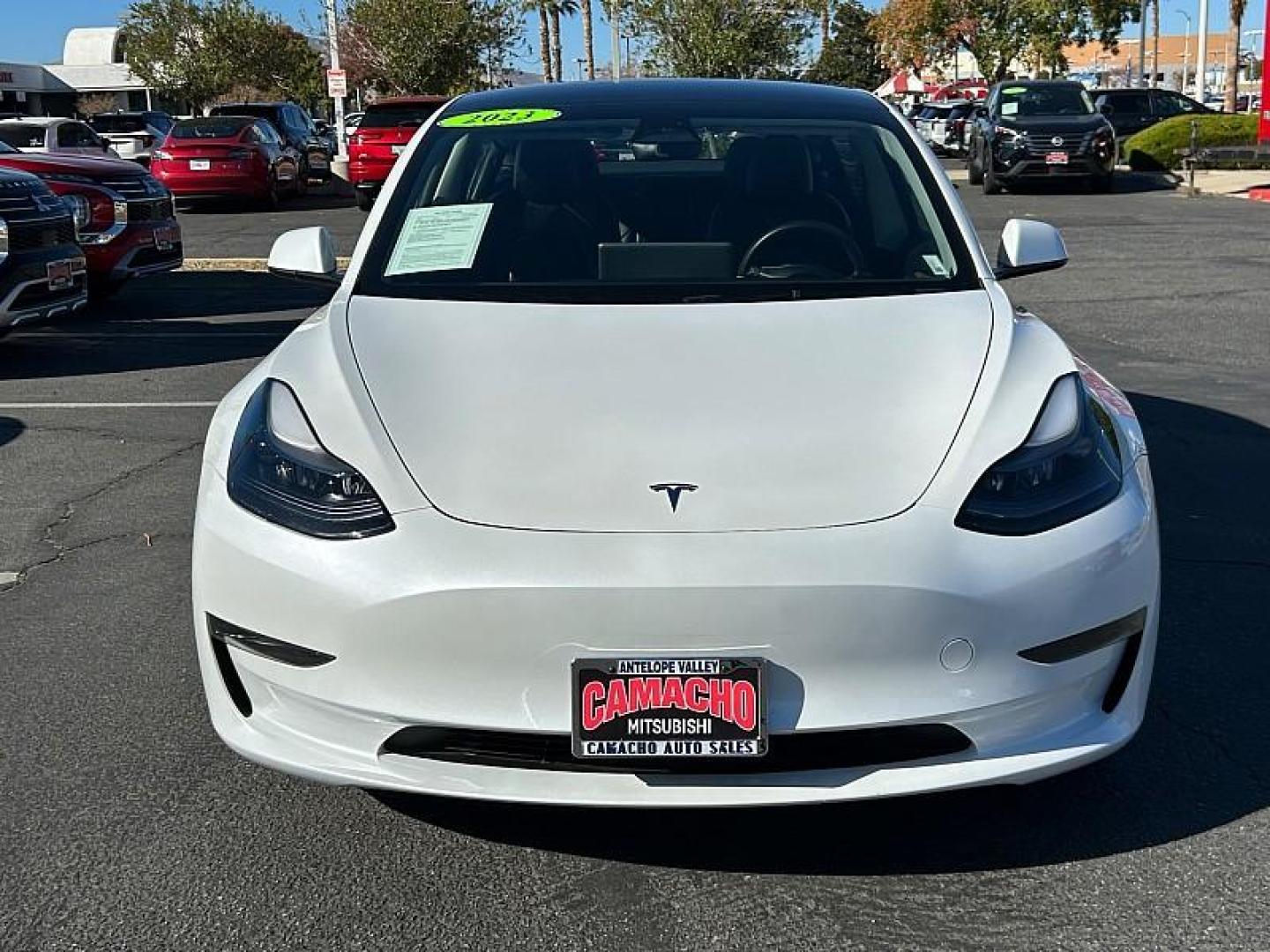 2023 WHITE Tesla Model 3 (5YJ3E1EA5PF) with an AC Electric Motor engine, Single-Speed Fixed Gear transmission, located at 412 Auto Vista Drive, Palmdale, 93551, (661) 945-0620, 34.592636, -118.136681 - Photo#1