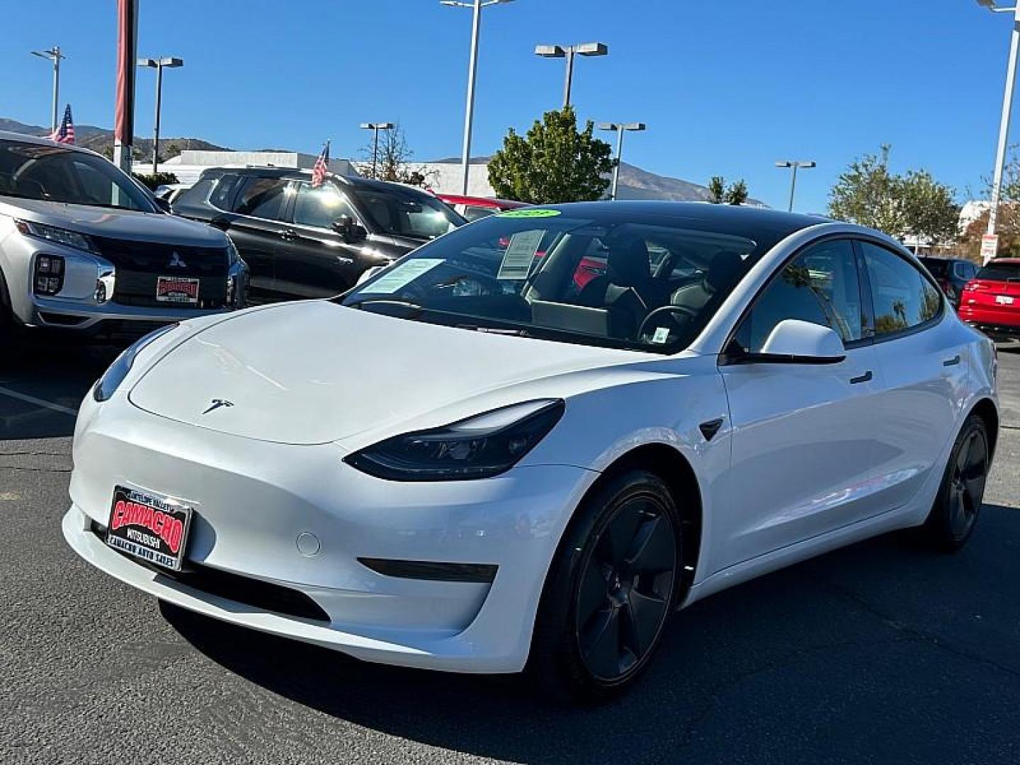 2023 WHITE Tesla Model 3 (5YJ3E1EA5PF) with an AC Electric Motor engine, Single-Speed Fixed Gear transmission, located at 412 Auto Vista Drive, Palmdale, 93551, (661) 945-0620, 34.592636, -118.136681 - Photo#4