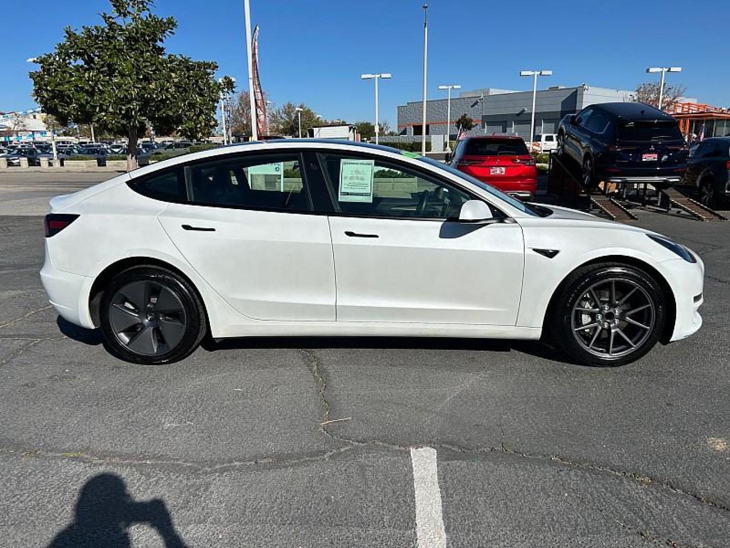 2023 WHITE Tesla Model 3 (5YJ3E1EA5PF) with an AC Electric Motor engine, Single-Speed Fixed Gear transmission, located at 412 Auto Vista Drive, Palmdale, 93551, (661) 945-0620, 34.592636, -118.136681 - Photo#12