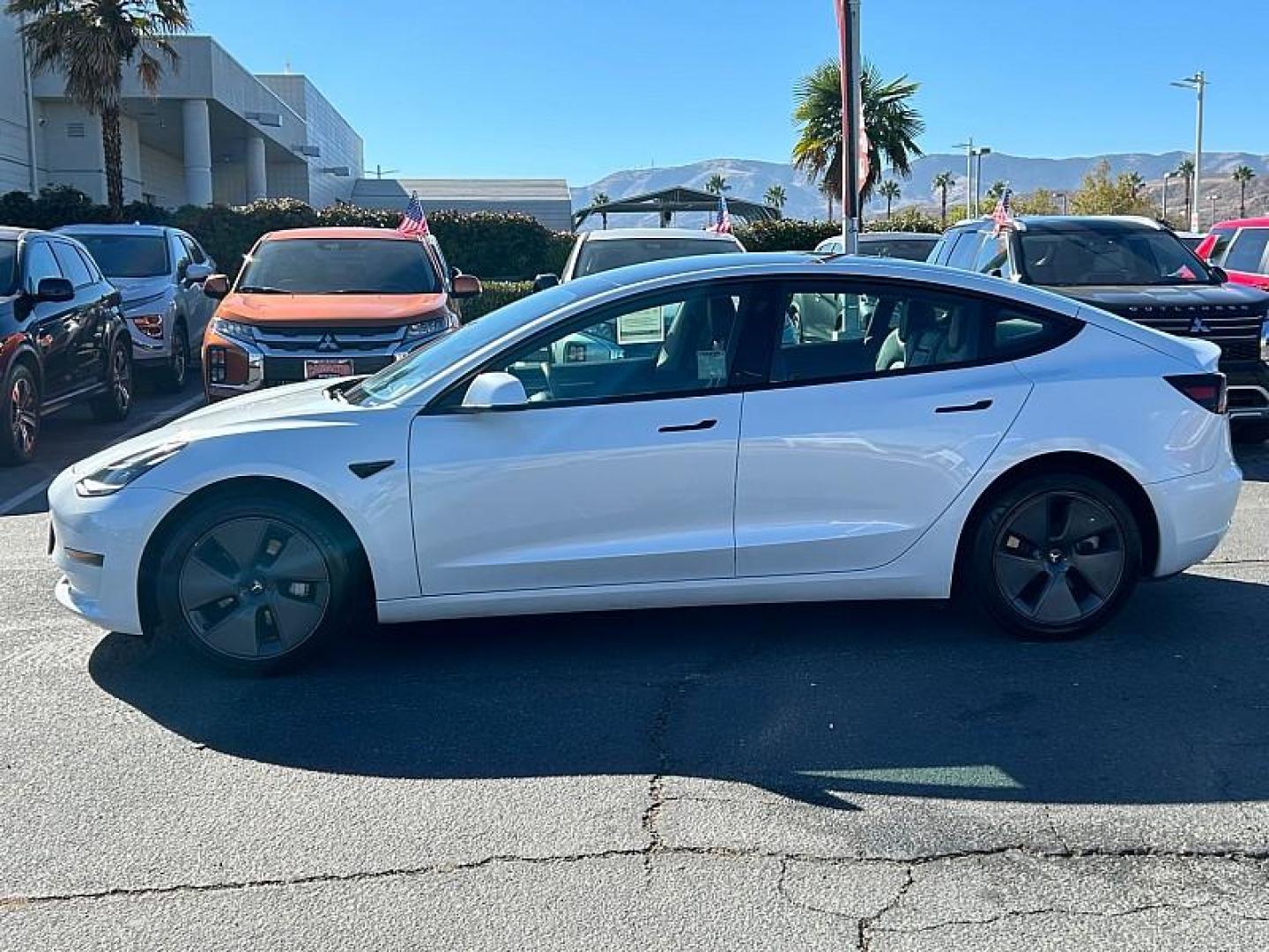 2023 WHITE Tesla Model 3 (5YJ3E1EA5PF) with an AC Electric Motor engine, Single-Speed Fixed Gear transmission, located at 412 Auto Vista Drive, Palmdale, 93551, (661) 945-0620, 34.592636, -118.136681 - Photo#5