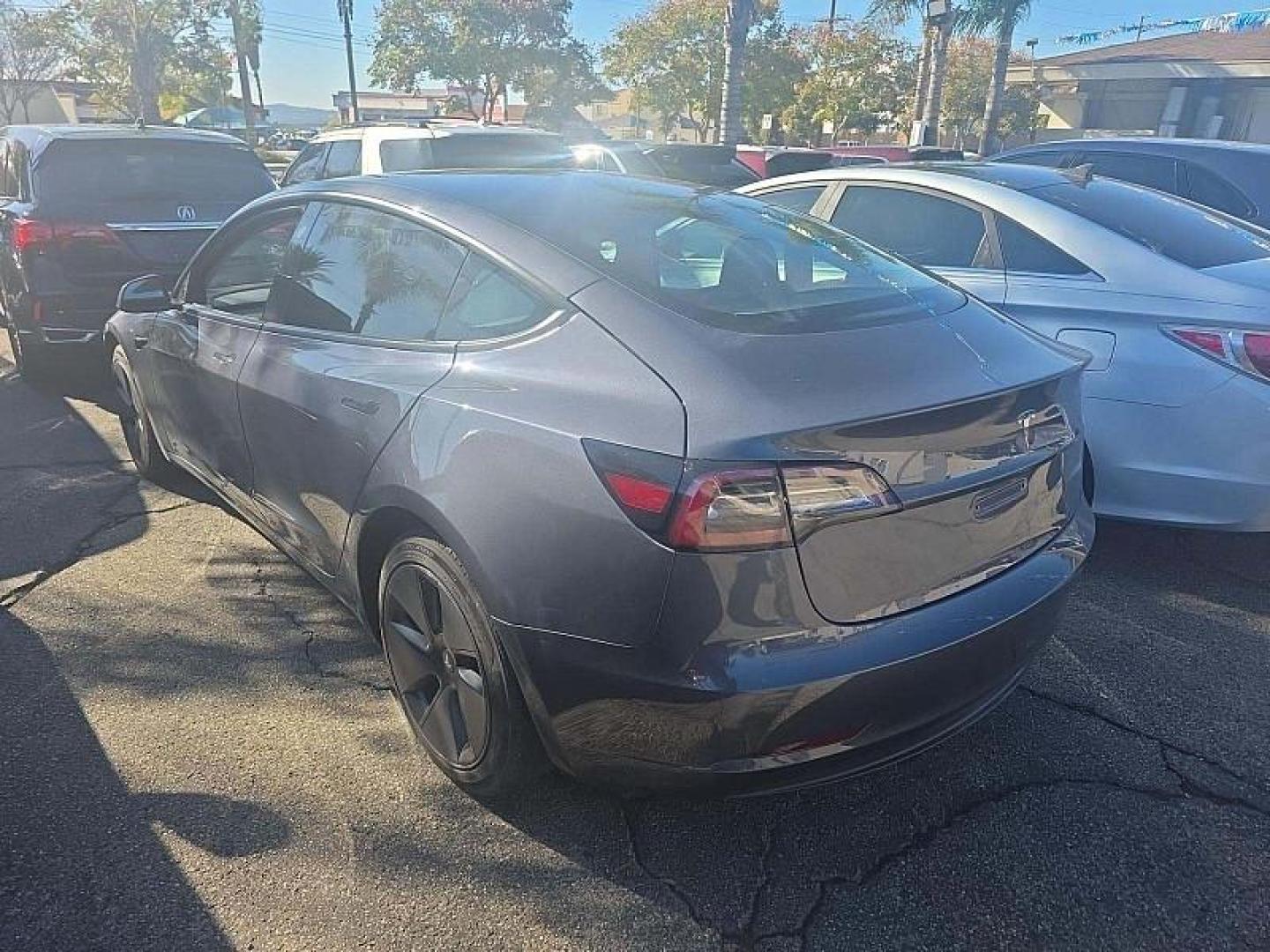 2023 GRAY Tesla Model 3 (5YJ3E1EB0PF) with an Dual AC Electric Motors engine, Single-Speed Fixed Gear transmission, located at 412 Auto Vista Drive, Palmdale, 93551, (661) 945-0620, 34.592636, -118.136681 - Photo#5