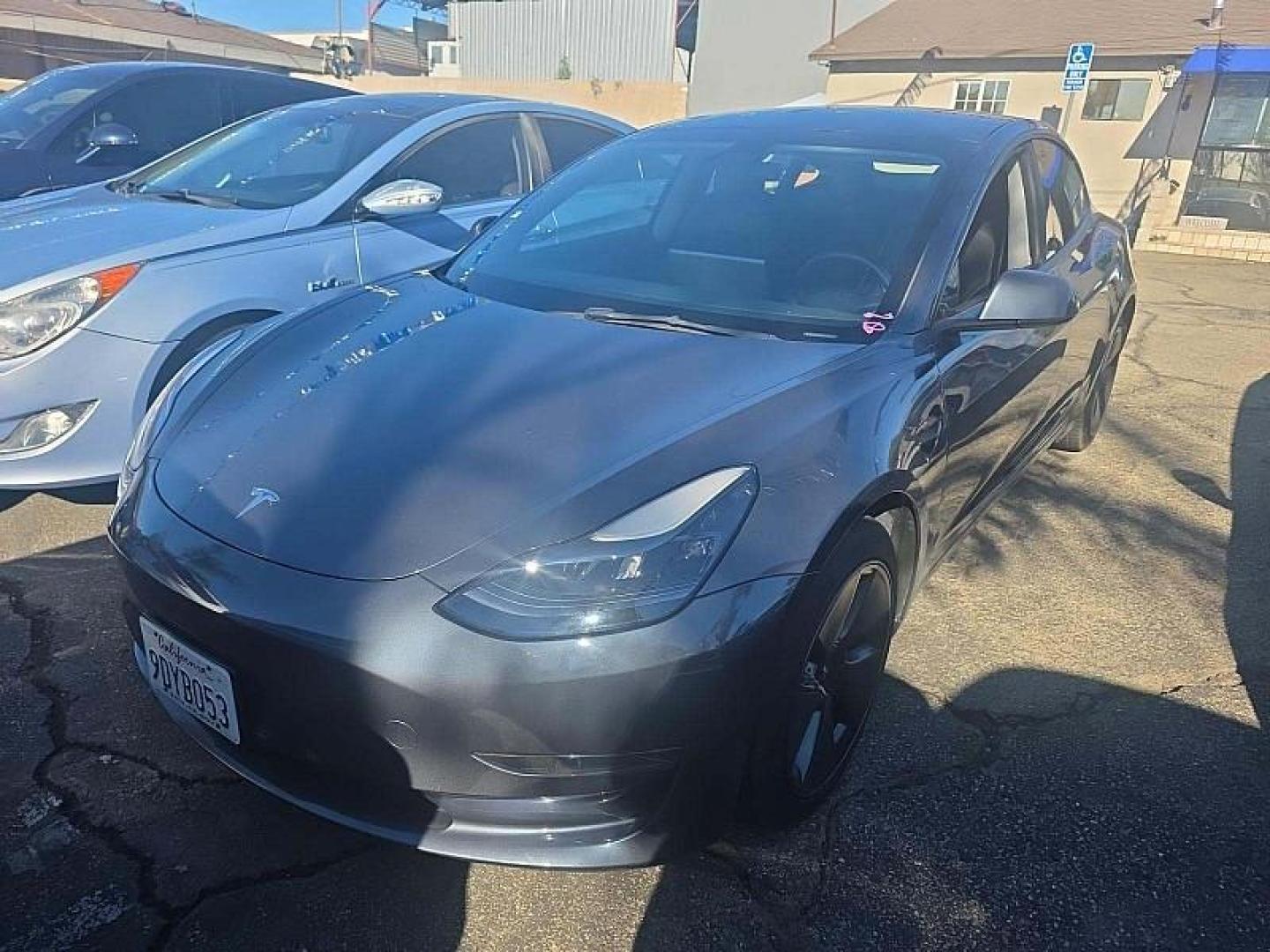 2023 GRAY Tesla Model 3 (5YJ3E1EB0PF) with an Dual AC Electric Motors engine, Single-Speed Fixed Gear transmission, located at 412 Auto Vista Drive, Palmdale, 93551, (661) 945-0620, 34.592636, -118.136681 - Photo#7