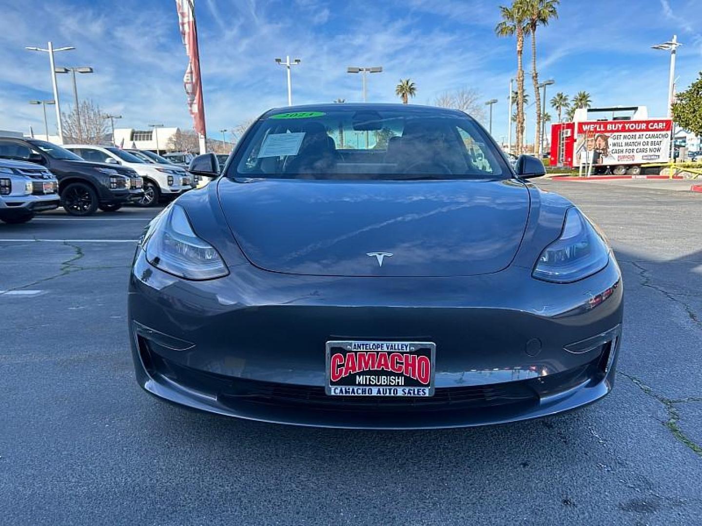2023 GRAY Tesla Model 3 (5YJ3E1EB0PF) with an Dual AC Electric Motors engine, Single-Speed Fixed Gear transmission, located at 412 Auto Vista Drive, Palmdale, 93551, (661) 945-0620, 34.592636, -118.136681 - Photo#2
