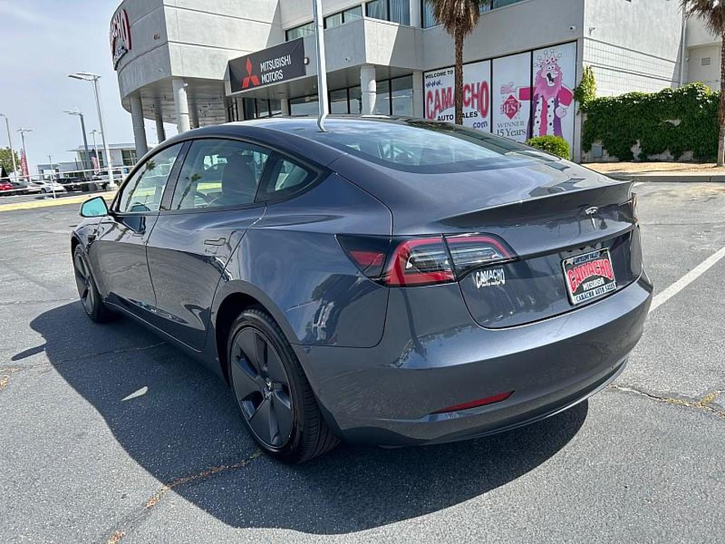 2023 GRAY Tesla Model 3 (5YJ3E1EA2PF) with an AC Electric Motor engine, Single-Speed Fixed Gear transmission, located at 412 Auto Vista Drive, Palmdale, 93551, (661) 945-0620, 34.592636, -118.136681- Photo#11