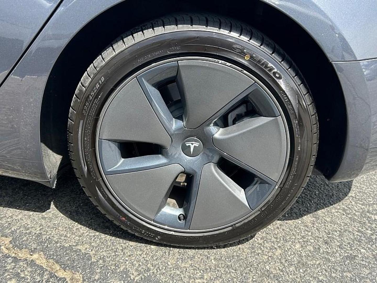 2023 GRAY Tesla Model 3 (5YJ3E1EA2PF) with an AC Electric Motor engine, Single-Speed Fixed Gear transmission, located at 412 Auto Vista Drive, Palmdale, 93551, (661) 945-0620, 34.592636, -118.136681- Photo#23