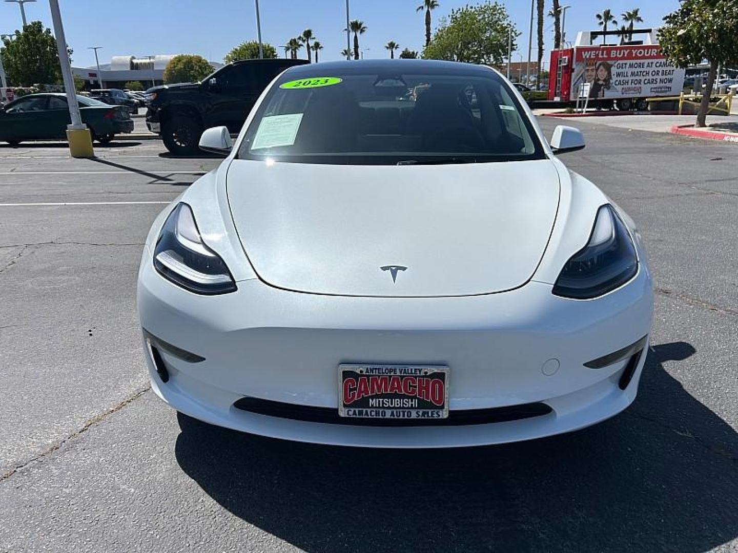 2023 WHITE Tesla Model 3 (5YJ3E1EA5PF) with an AC Electric Motor engine, Single-Speed Fixed Gear transmission, located at 412 Auto Vista Drive, Palmdale, 93551, (661) 945-0620, 34.592636, -118.136681 - Photo#1