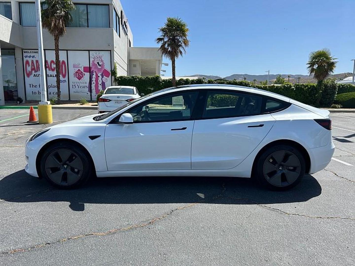 2023 WHITE Tesla Model 3 (5YJ3E1EA5PF) with an AC Electric Motor engine, Single-Speed Fixed Gear transmission, located at 412 Auto Vista Drive, Palmdale, 93551, (661) 945-0620, 34.592636, -118.136681 - Photo#3