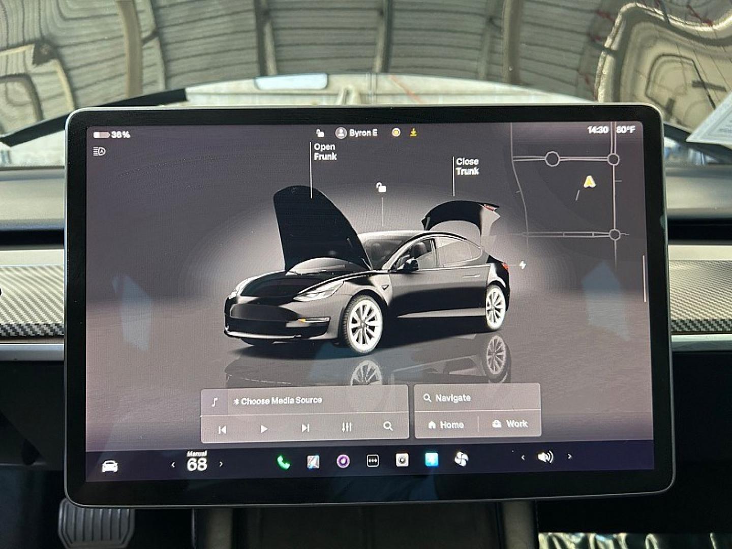 2023 BLACK Tesla Model 3 (5YJ3E1EA6PF) with an AC Electric Motor engine, Single-Speed Fixed Gear transmission, located at 412 Auto Vista Drive, Palmdale, 93551, (661) 945-0620, 34.592636, -118.136681 - Photo#22