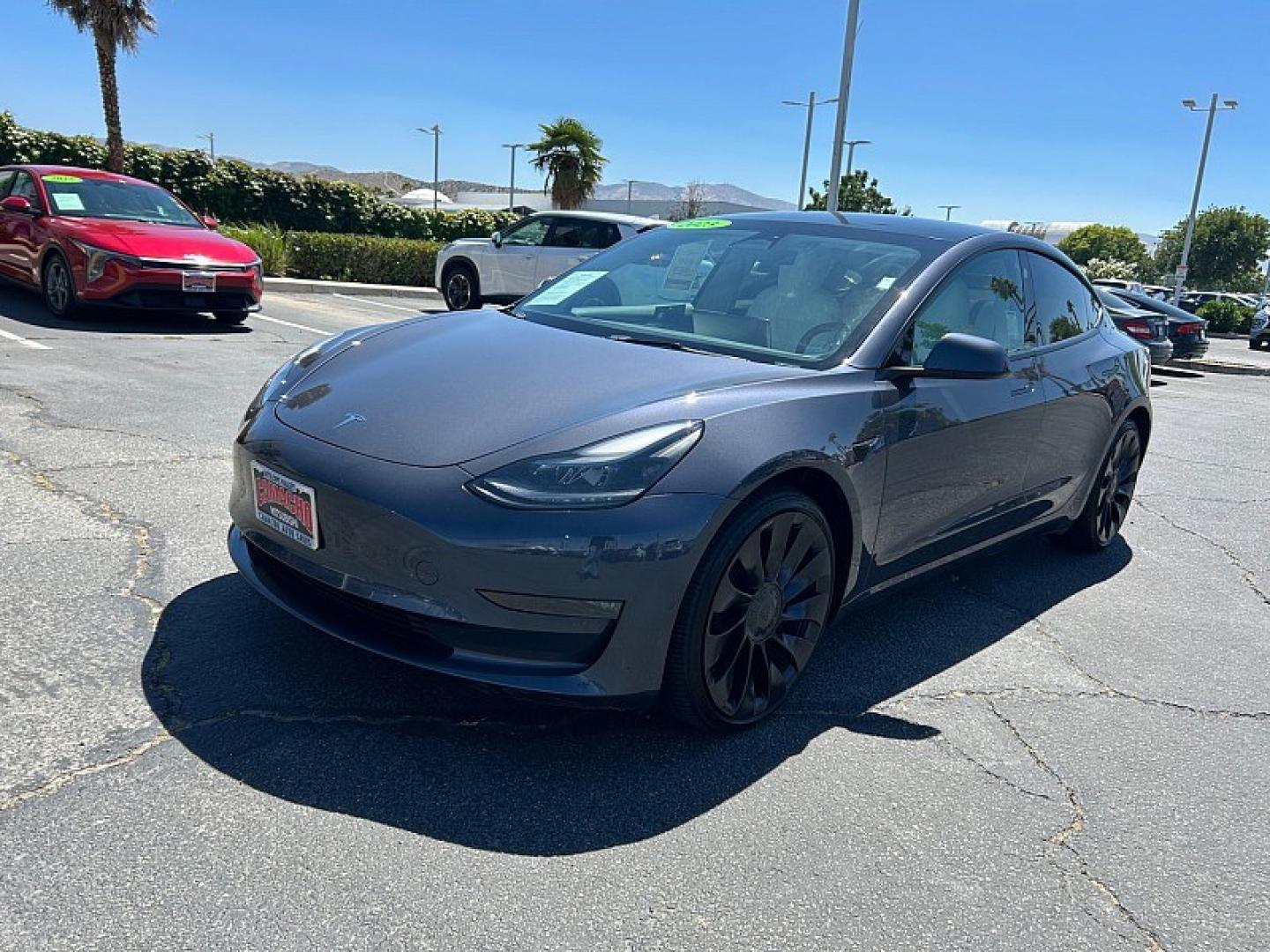 2023 GRAY Tesla Model 3 (5YJ3E1EC5PF) with an Dual AC Electric Motors engine, Single-Speed Fixed Gear transmission, located at 412 Auto Vista Drive, Palmdale, 93551, (661) 945-0620, 34.592636, -118.136681- Photo#6