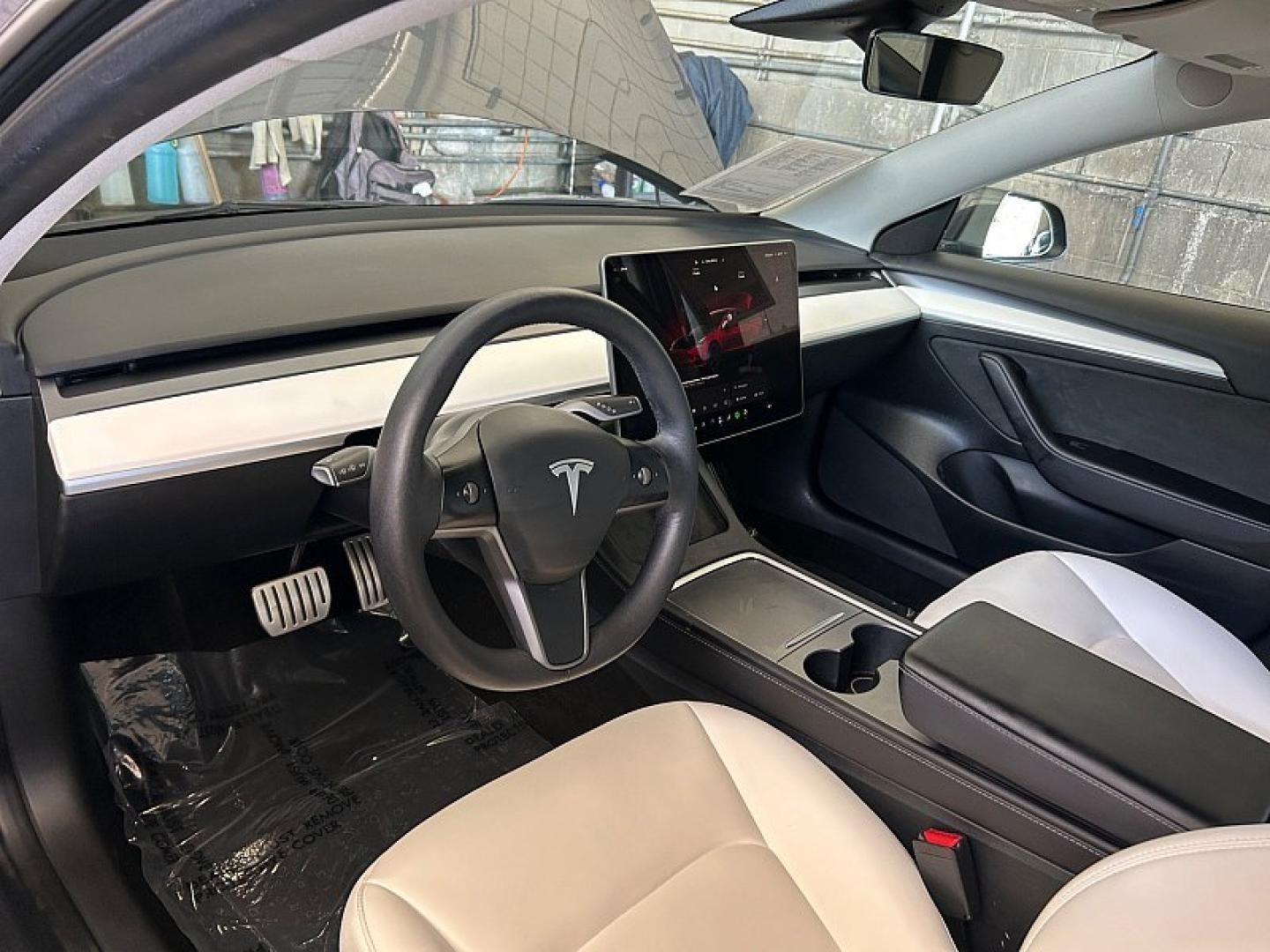 2023 GRAY Tesla Model 3 (5YJ3E1EC5PF) with an Dual AC Electric Motors engine, Single-Speed Fixed Gear transmission, located at 412 Auto Vista Drive, Palmdale, 93551, (661) 945-0620, 34.592636, -118.136681- Photo#17