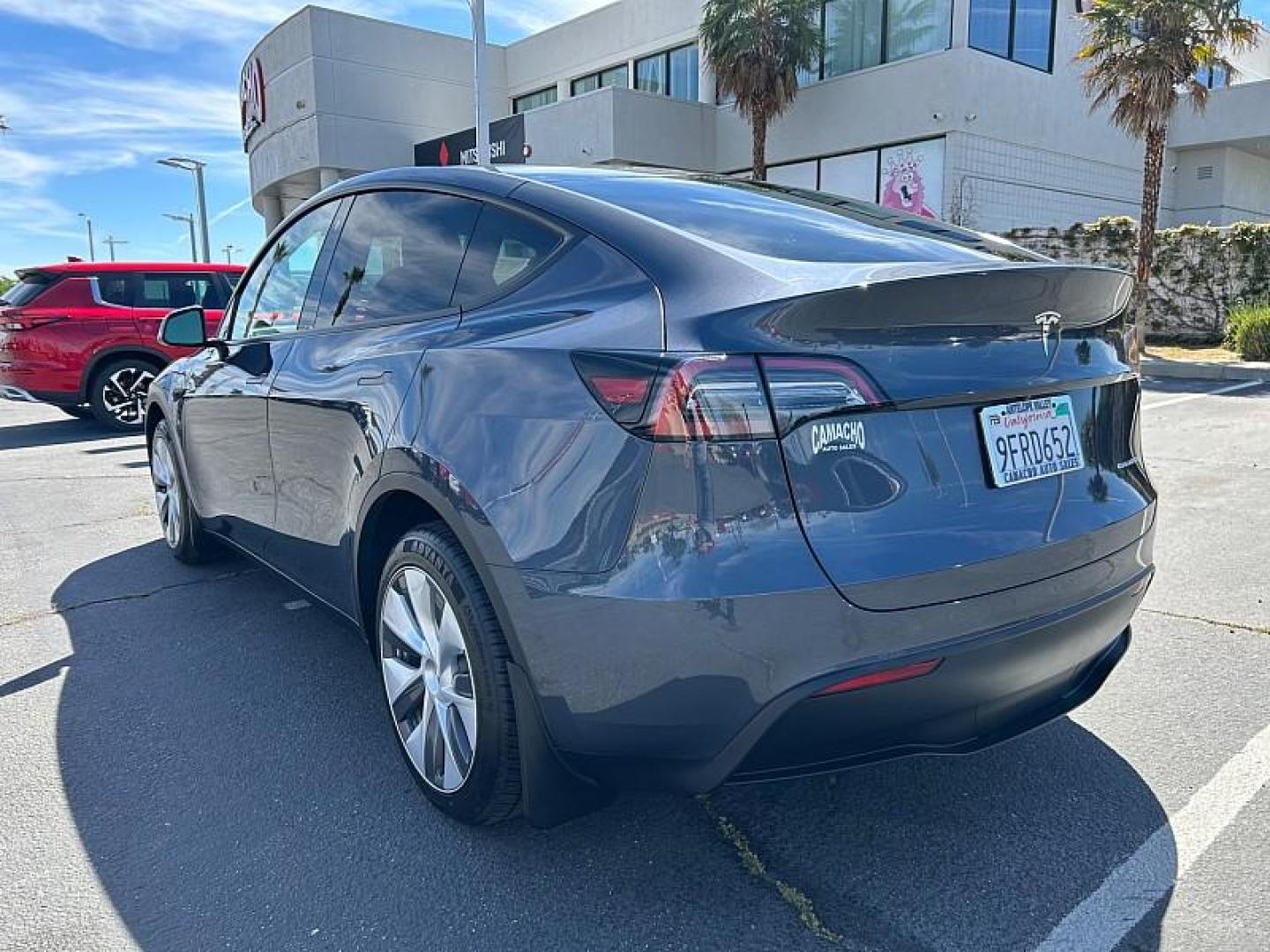 2023 GRAY Tesla Model Y (7SAYGDEE0PA) with an Dual AC Electric Motors engine, Single-Speed Fixed Gear transmission, located at 412 Auto Vista Drive, Palmdale, 93551, (661) 945-0620, 34.592636, -118.136681 - Photo#4