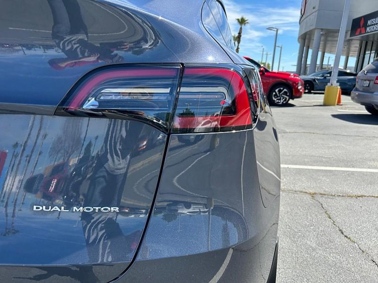 2023 GRAY Tesla Model Y (7SAYGDEE0PA) with an Dual AC Electric Motors engine, Single-Speed Fixed Gear transmission, located at 412 Auto Vista Drive, Palmdale, 93551, (661) 945-0620, 34.592636, -118.136681 - Photo#9