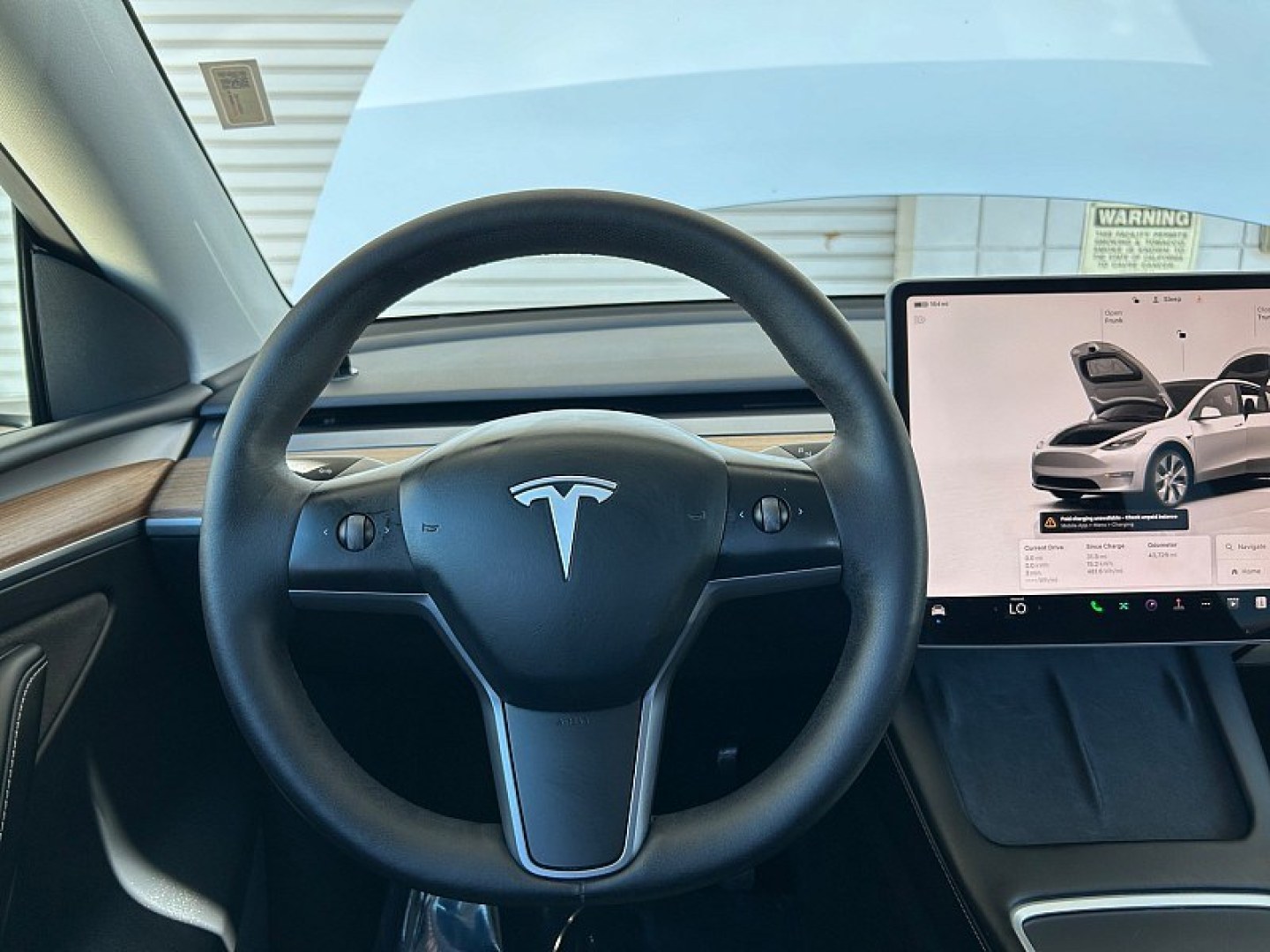 2023 White Tesla Model Y (7SAYGDEE2PF) with an Dual AC Electric Motors engine, Single-Speed Fixed Gear transmission, located at 412 Auto Vista Drive, Palmdale, 93551, (661) 945-0620, 34.592636, -118.136681- Photo#21
