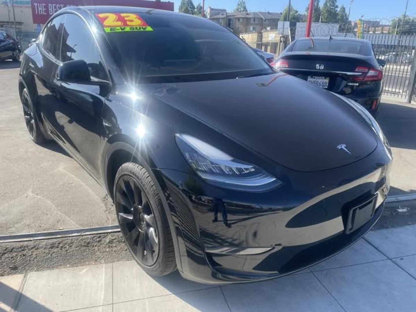2023 Tesla Model Y Long Range (7SAYGDEE2PA) with an ELECTRIC engine, 1A transmission, located at 744 E Miner Ave, Stockton, CA, 95202, (209) 944-5770, 37.956863, -121.282082 - PLUS TAXES AND FEES NO CHARGER AVAILABLE- Photo#0