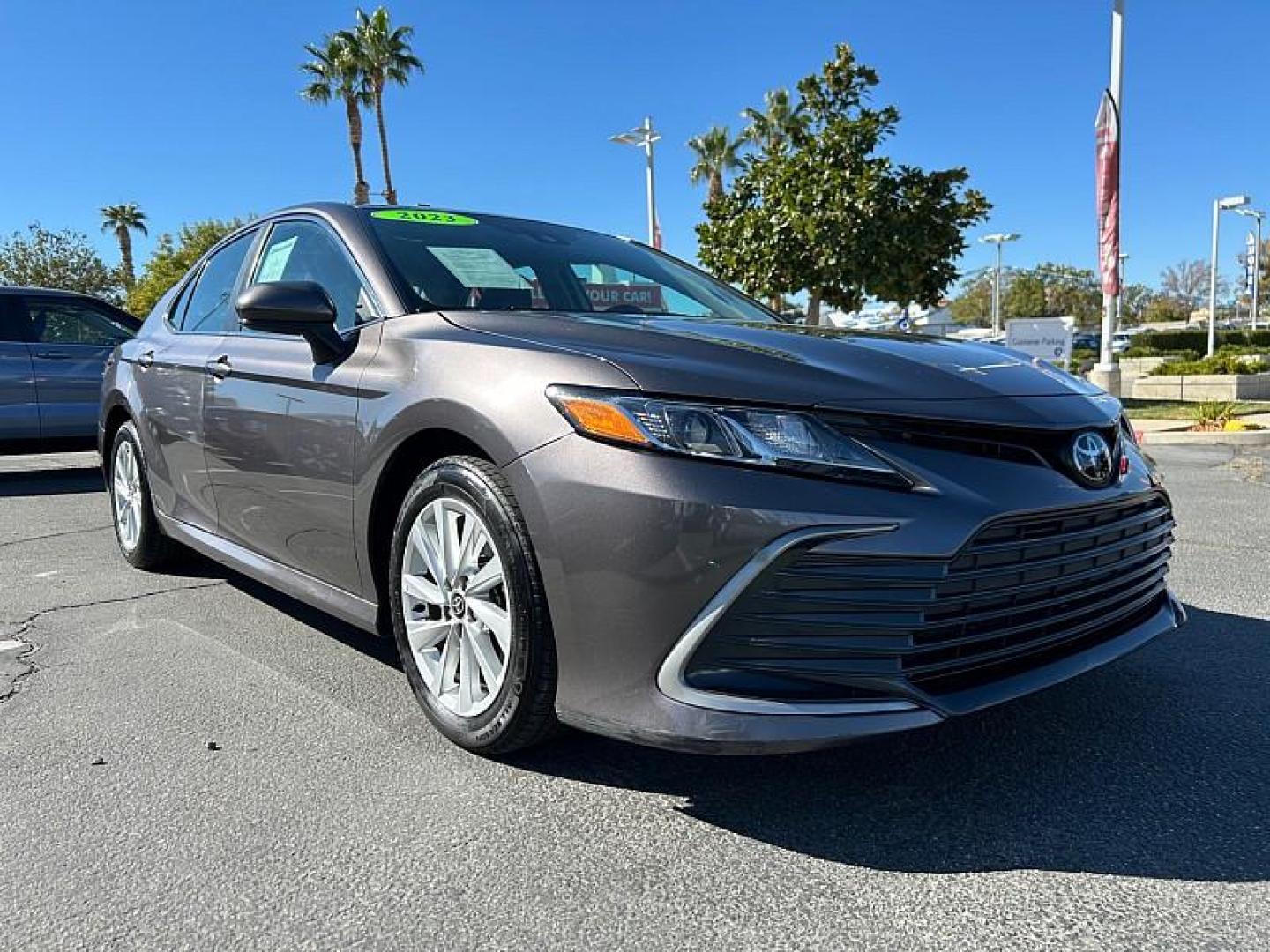 2023 GRAY Toyota Camry (4T1C11AK4PU) with an 4-Cyl 2.5 Liter engine, Automatic 8-Spd w/Sequential Shift transmission, located at 412 Auto Vista Drive, Palmdale, 93551, (661) 945-0620, 34.592636, -118.136681 - Photo#0