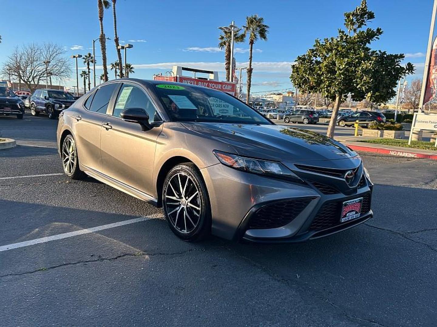 2023 GRAY Toyota Camry (4T1G11AK9PU) with an 4-Cyl 2.5 Liter engine, Automatic 8-Spd w/Sequential Shift transmission, located at 412 Auto Vista Drive, Palmdale, 93551, (661) 945-0620, 34.592636, -118.136681 - Photo#0