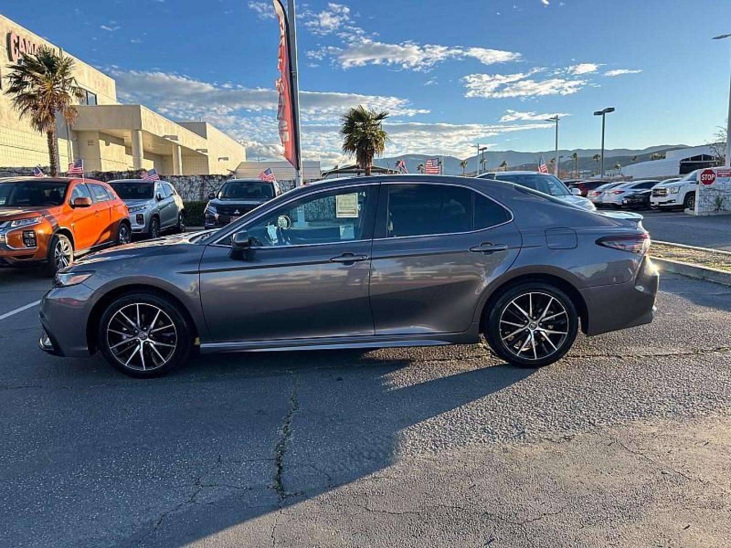2023 GRAY Toyota Camry (4T1G11AK9PU) with an 4-Cyl 2.5 Liter engine, Automatic 8-Spd w/Sequential Shift transmission, located at 412 Auto Vista Drive, Palmdale, 93551, (661) 945-0620, 34.592636, -118.136681 - Photo#5