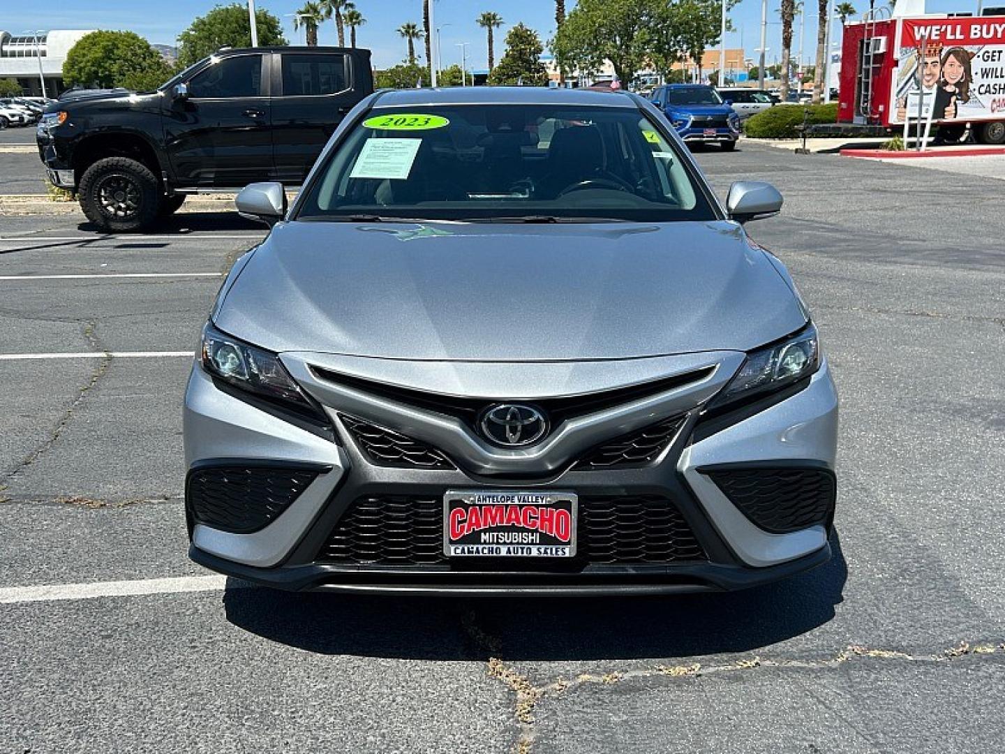 2023 SILVER Toyota Camry (4T1G11AK9PU) with an 4-Cyl 2.5 Liter engine, Automatic 8-Spd w/Sequential Shift transmission, located at 412 Auto Vista Drive, Palmdale, 93551, (661) 945-0620, 34.592636, -118.136681- Photo#1