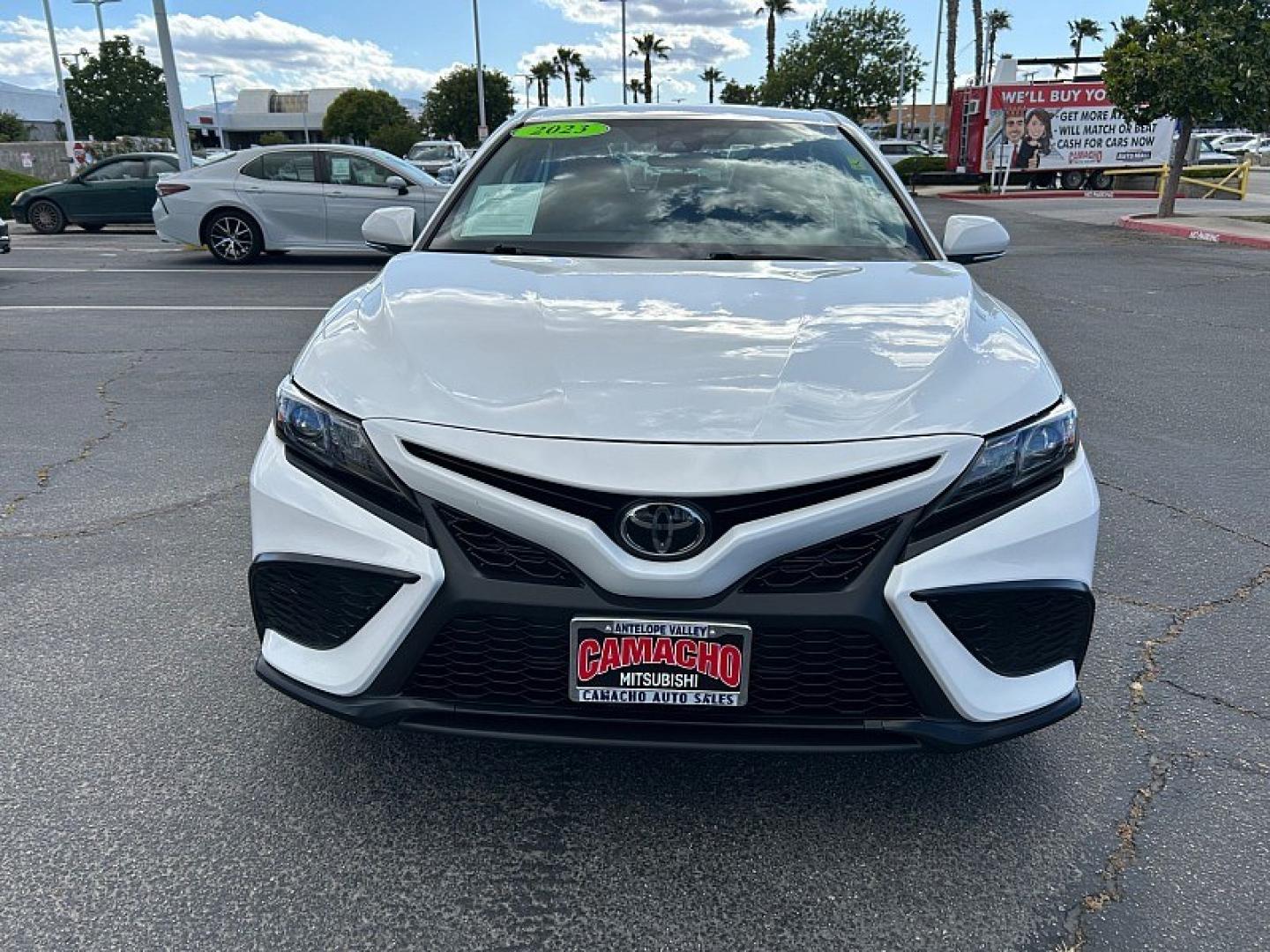 2023 WHITE Toyota Camry (4T1G11AK9PU) with an 4-Cyl 2.5 Liter engine, Automatic 8-Spd w/Sequential Shift transmission, located at 412 Auto Vista Drive, Palmdale, 93551, (661) 945-0620, 34.592636, -118.136681 - Photo#2