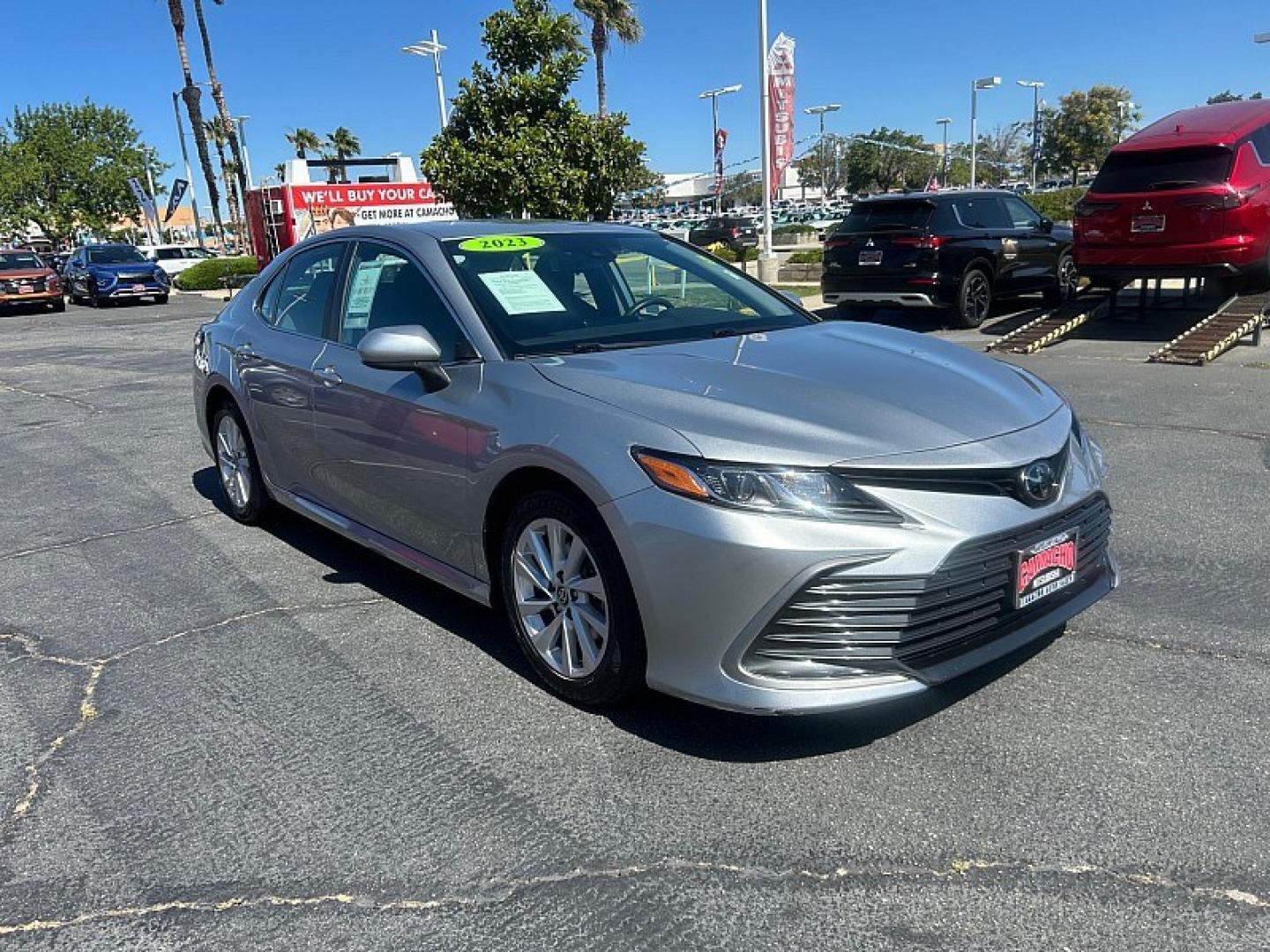 2023 Silver Toyota Camry (4T1C11AK7PU) with an 4-Cyl 2.5 Liter engine, Automatic 8-Spd w/Sequential Shift transmission, located at 412 Auto Vista Drive, Palmdale, 93551, (661) 945-0620, 34.592636, -118.136681- Photo#0